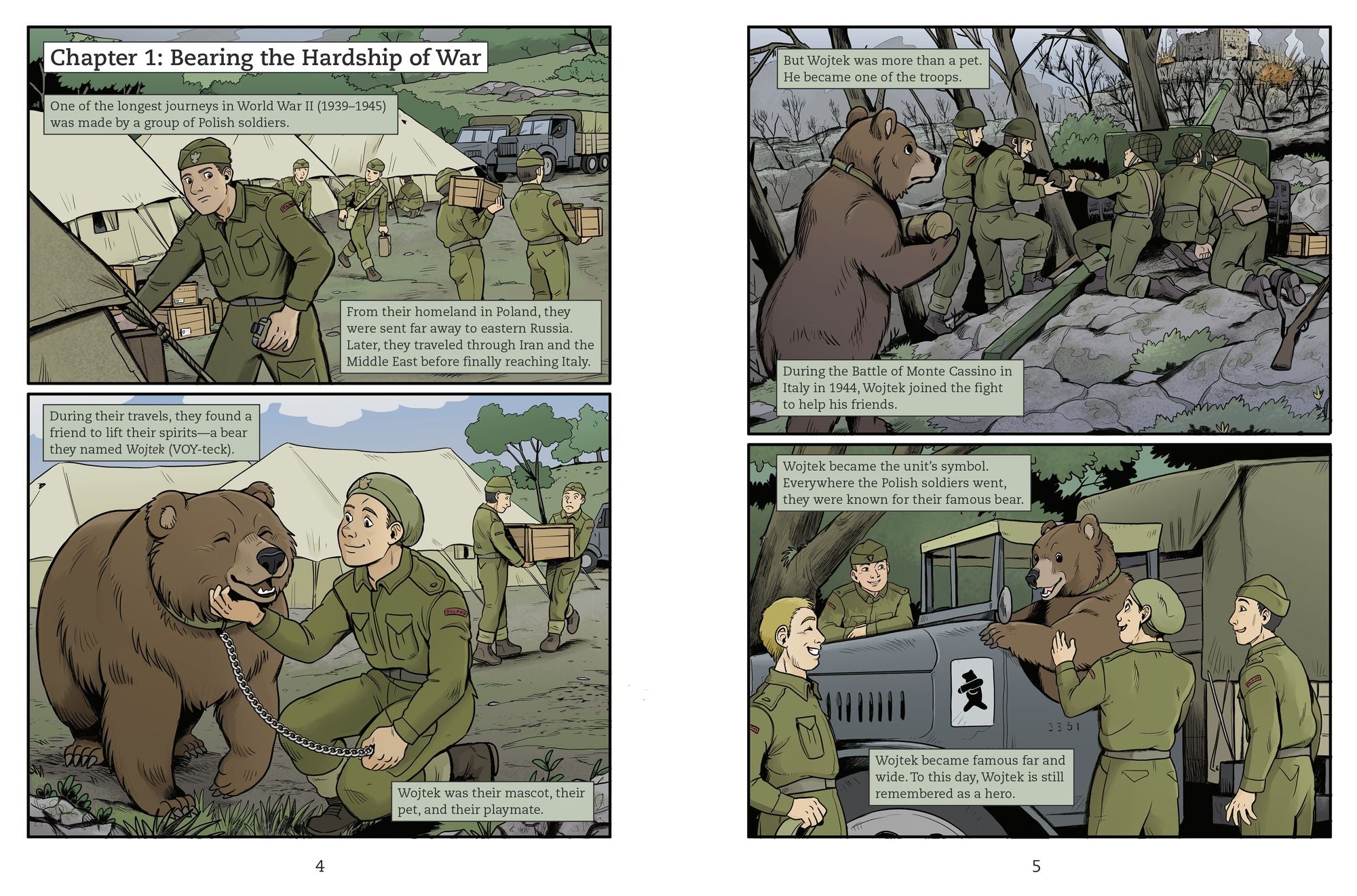 Corporal Wojtek Supplies the Troops: Heroic Bear of World War II