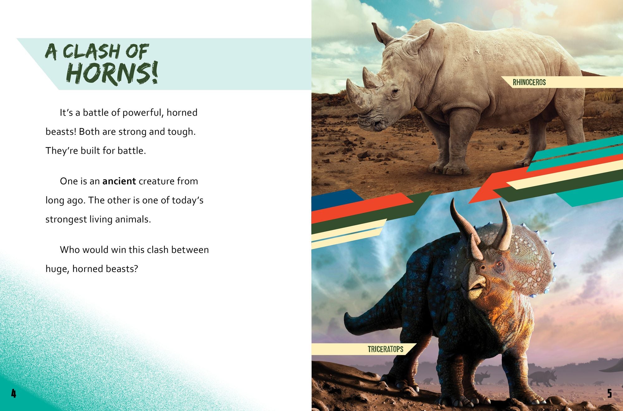 Rhinoceros vs. Triceratops