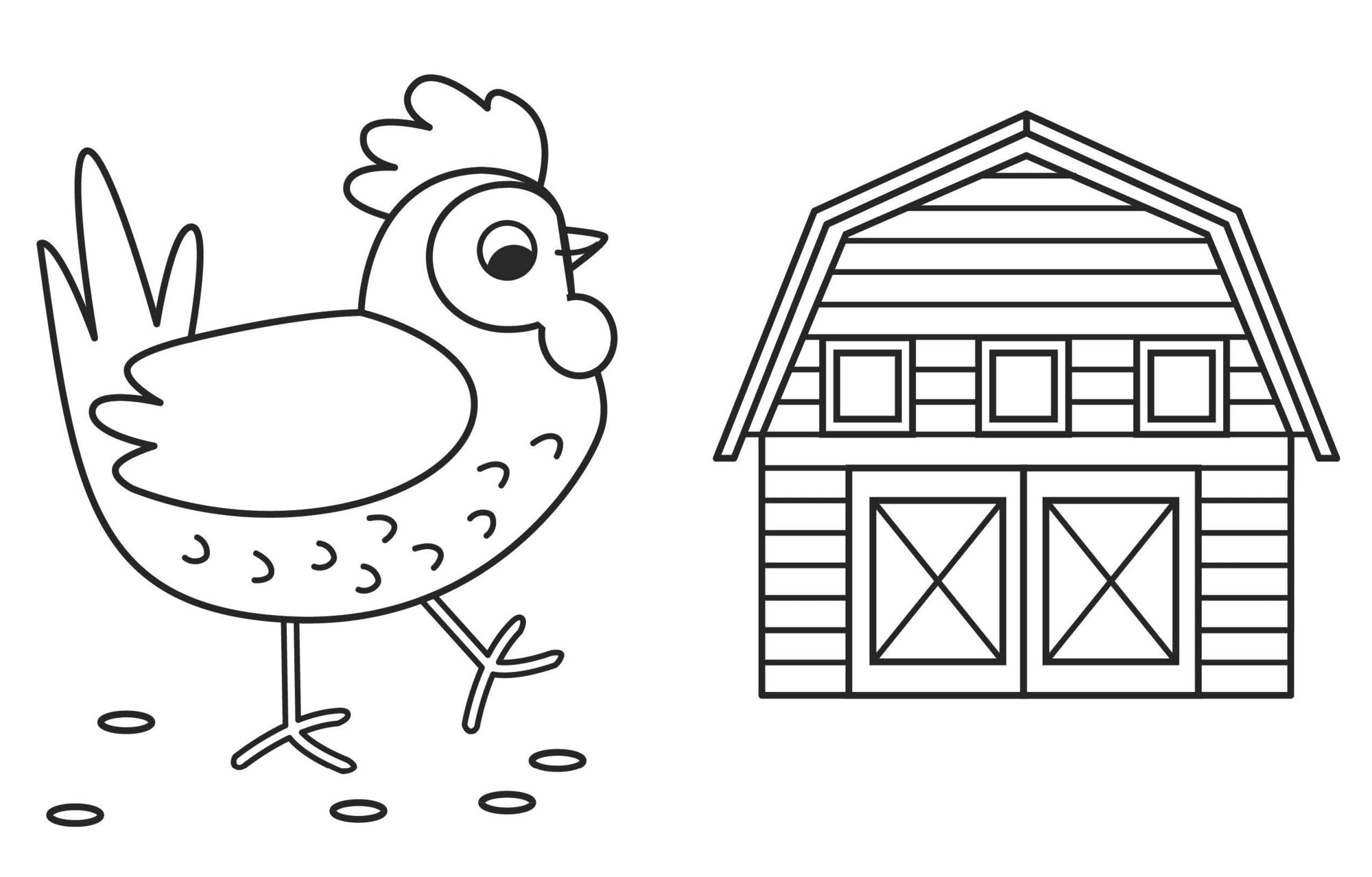 My Busy Farm Coloring Book