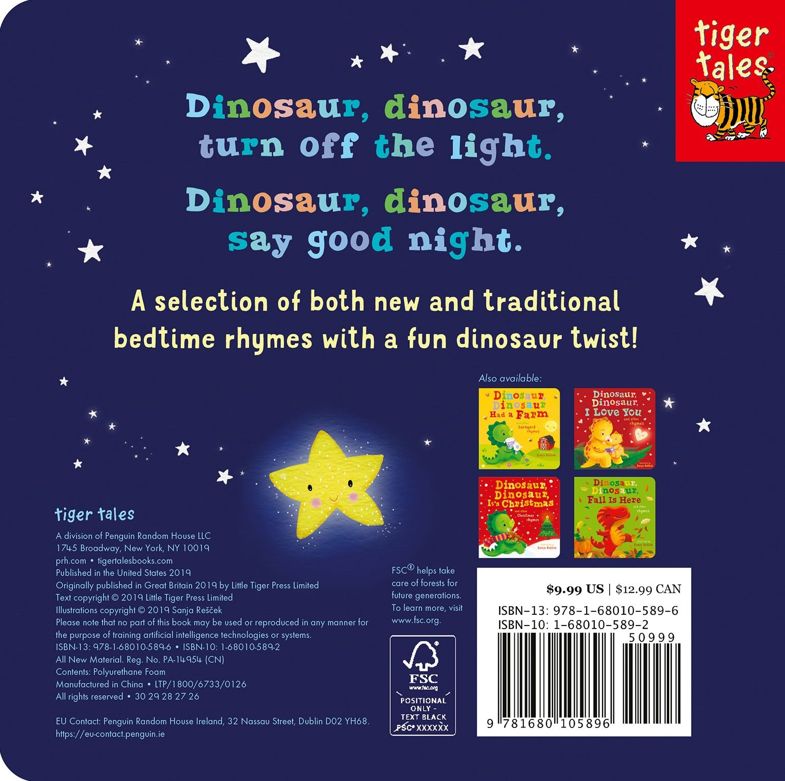Dinosaur, Dinosaur, Say Good Night: and other bedtime rhymes