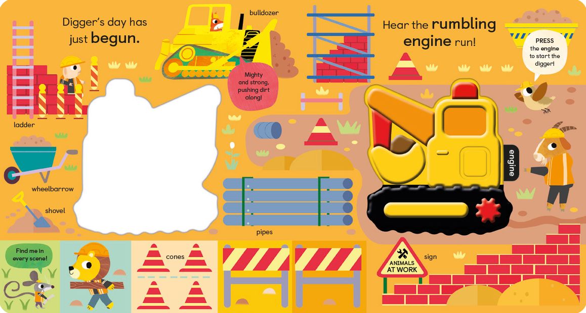 Noisy Digger: With 5 Noisy Parts and an On/Off Switch on the Back Cover!