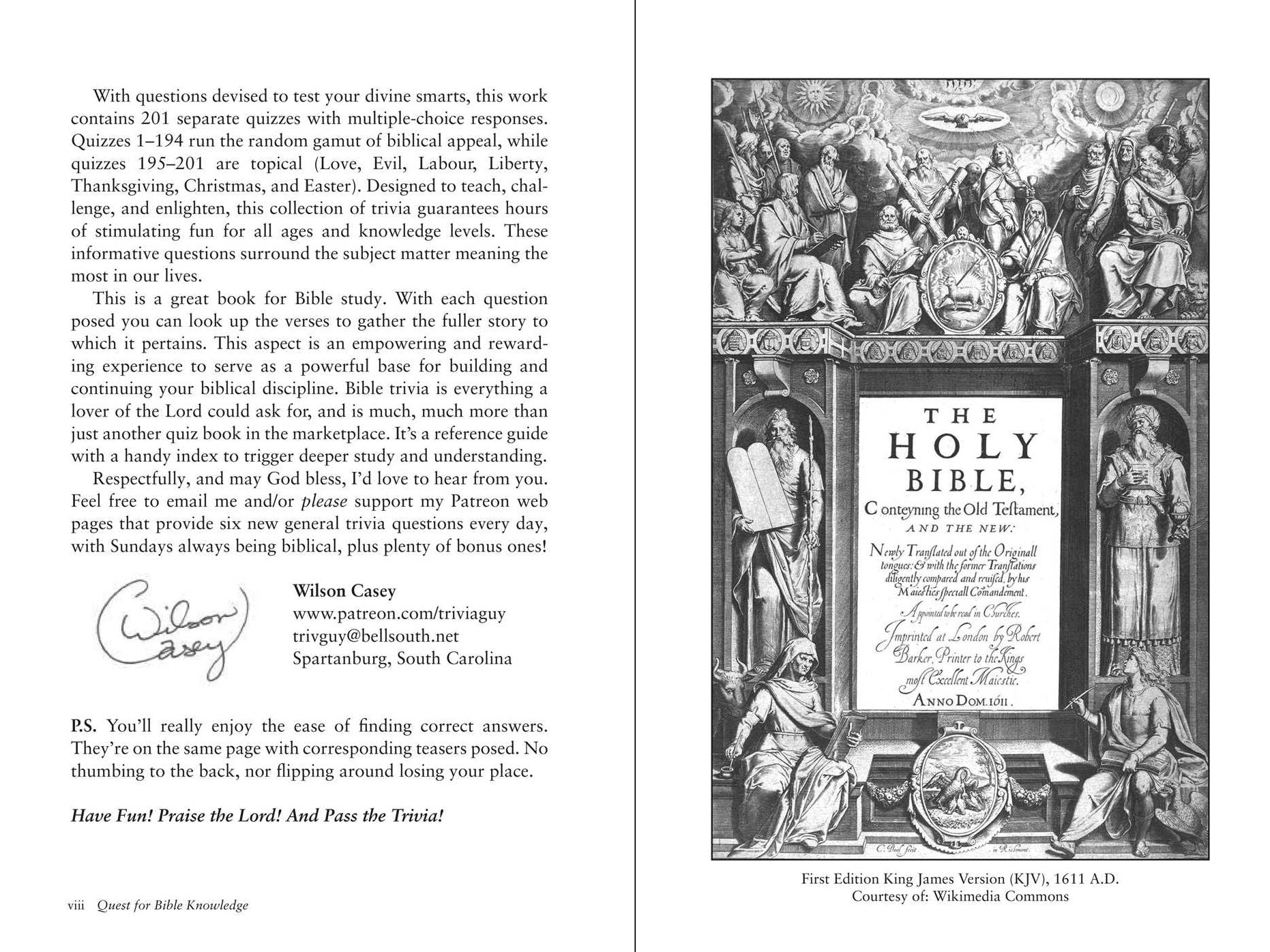 Quest for Bible Knowledge: 1,206 Trivia Questions to Sharpen Your Understanding of Scripture