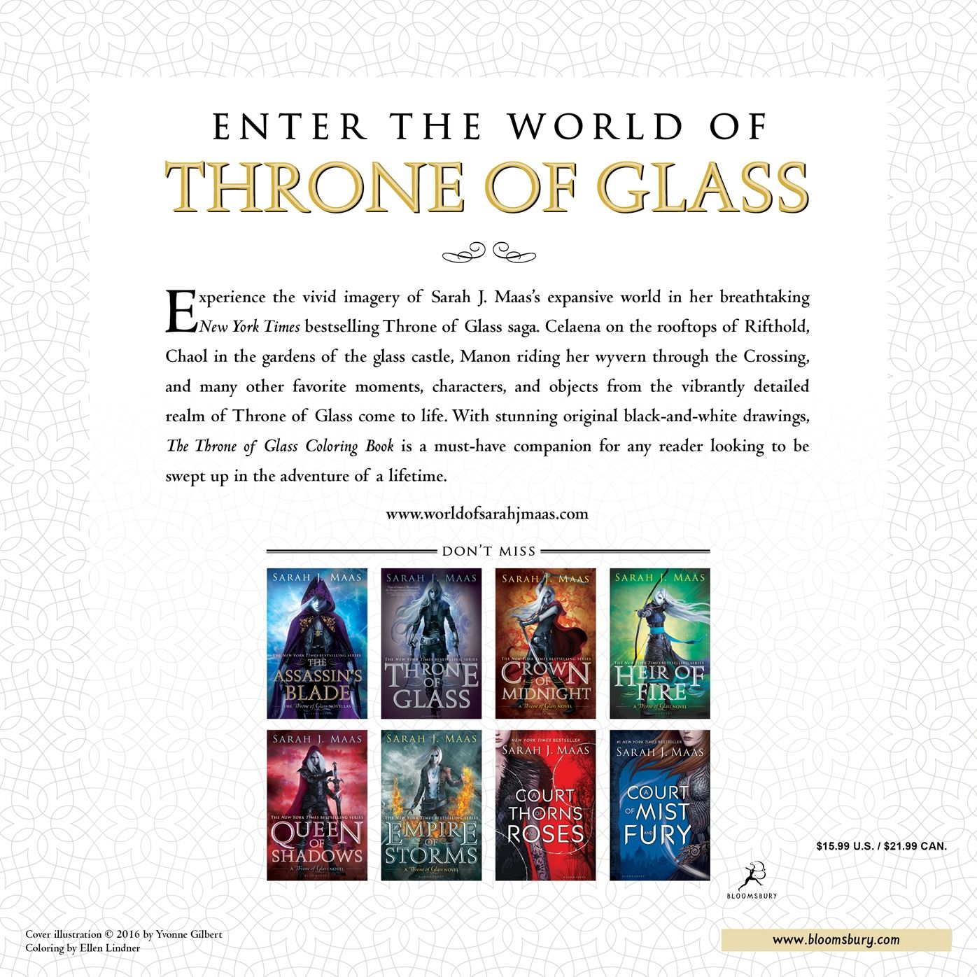 The Throne of Glass Coloring Book