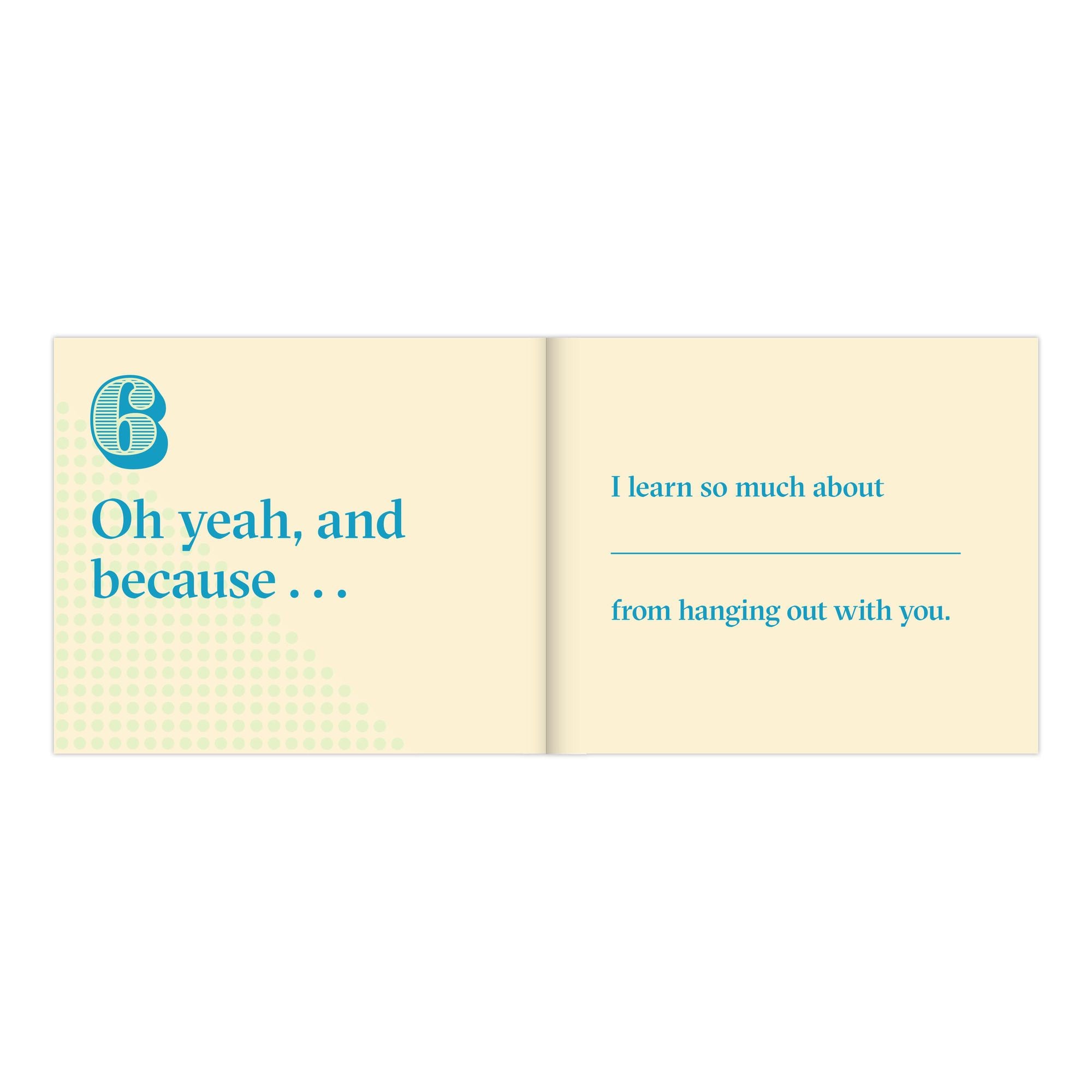 I Love You Because . Fill in the Love Book