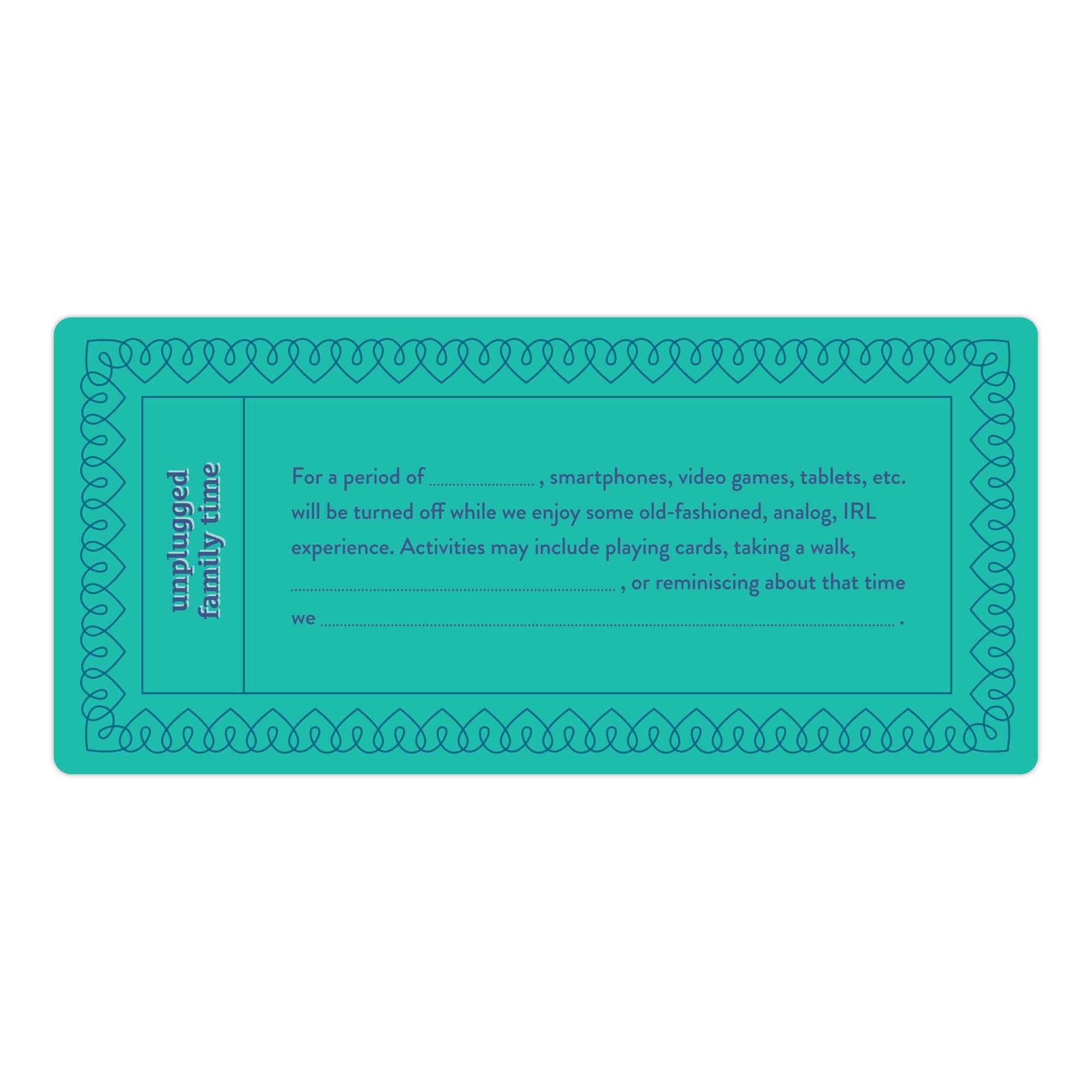 Fill in the Love Dad Vouchers, Book of 15 Dad Coupons