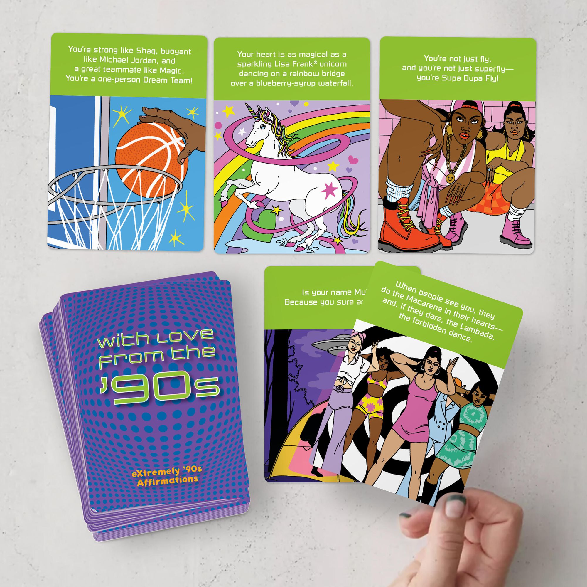 Extremely 90s Affirmations Deck: 50 Cards That Combine 1990s Nostalgia With The Power of Affirmations! (Affirmations from the Decades)