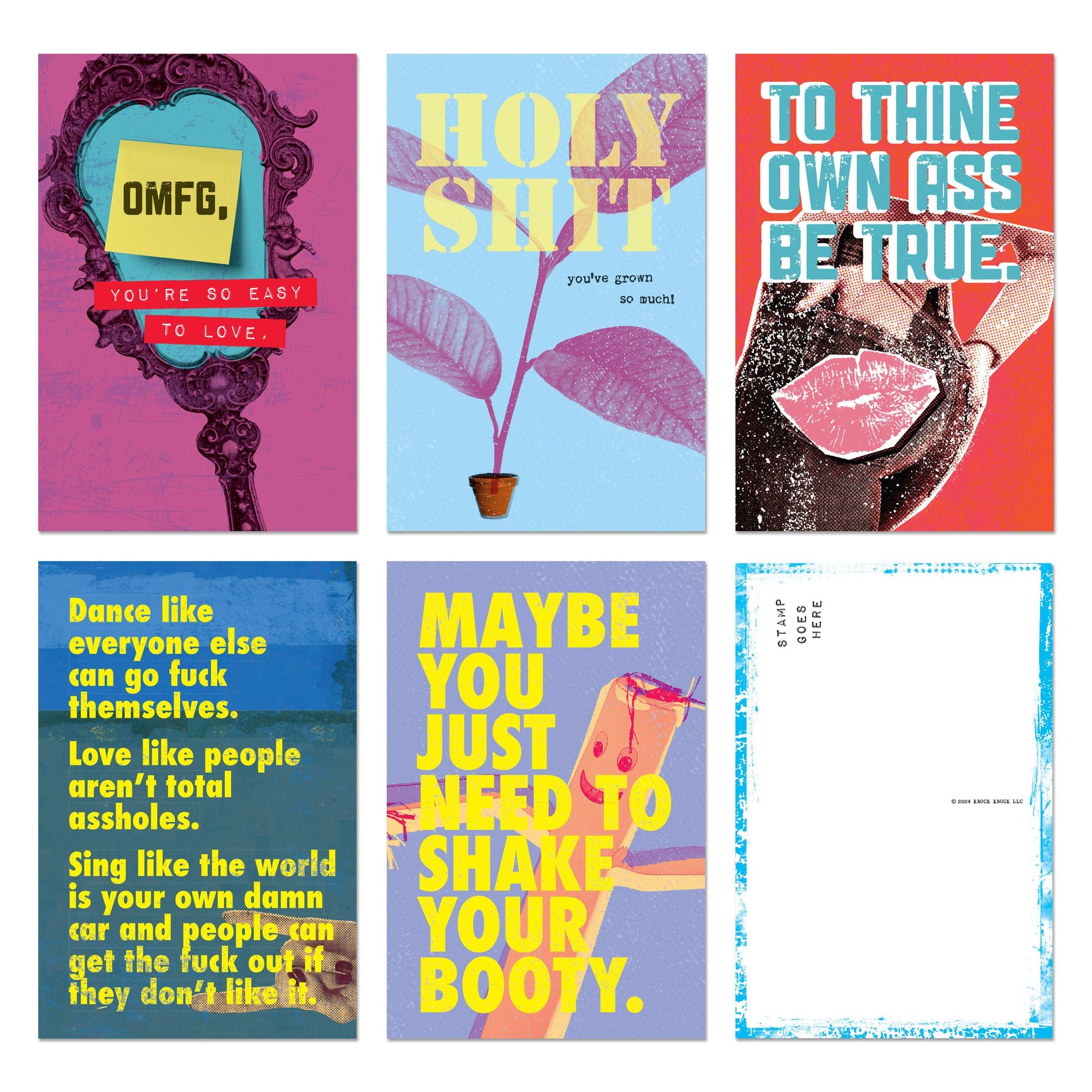 Spiritual AF Postcard Book