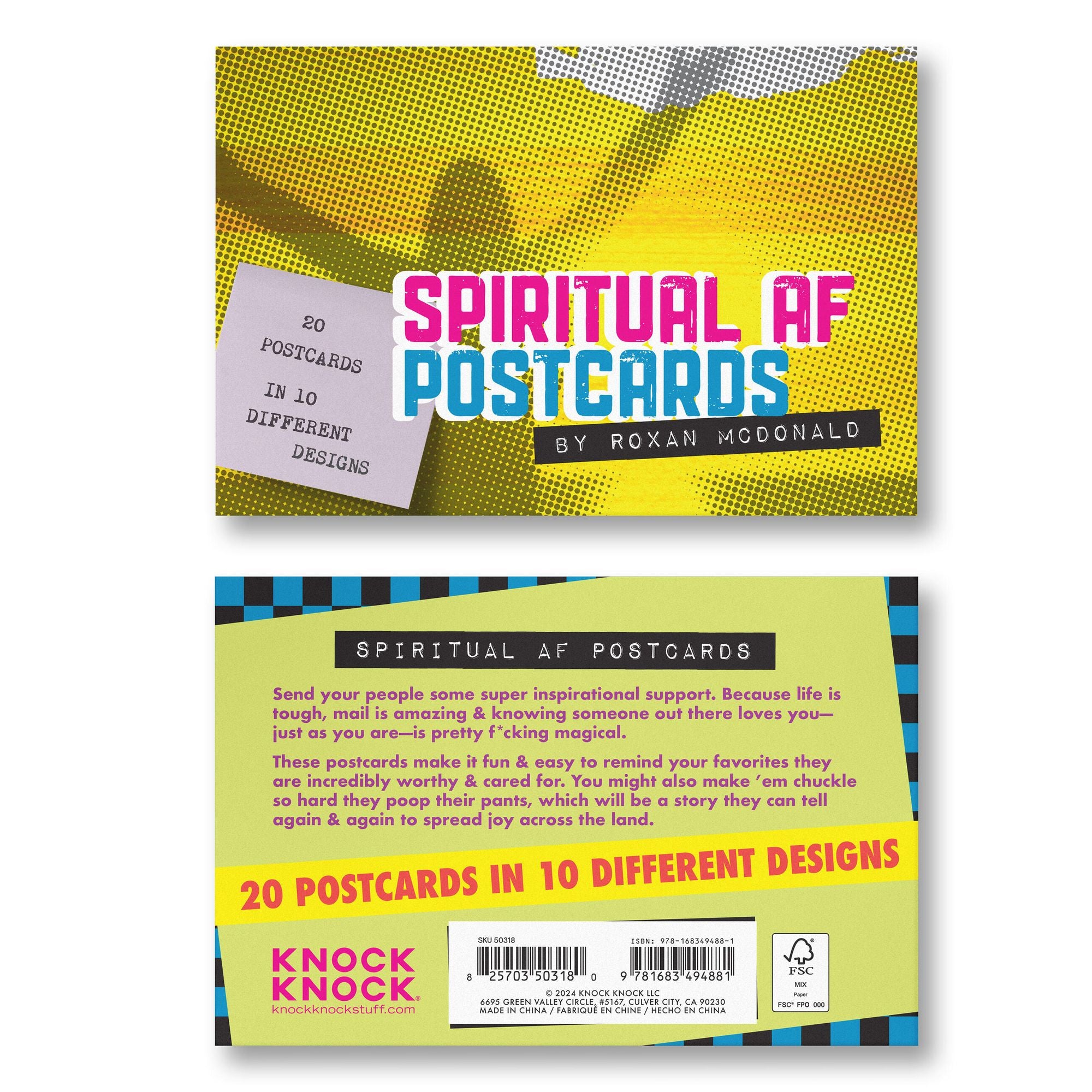 Spiritual AF Postcard Book