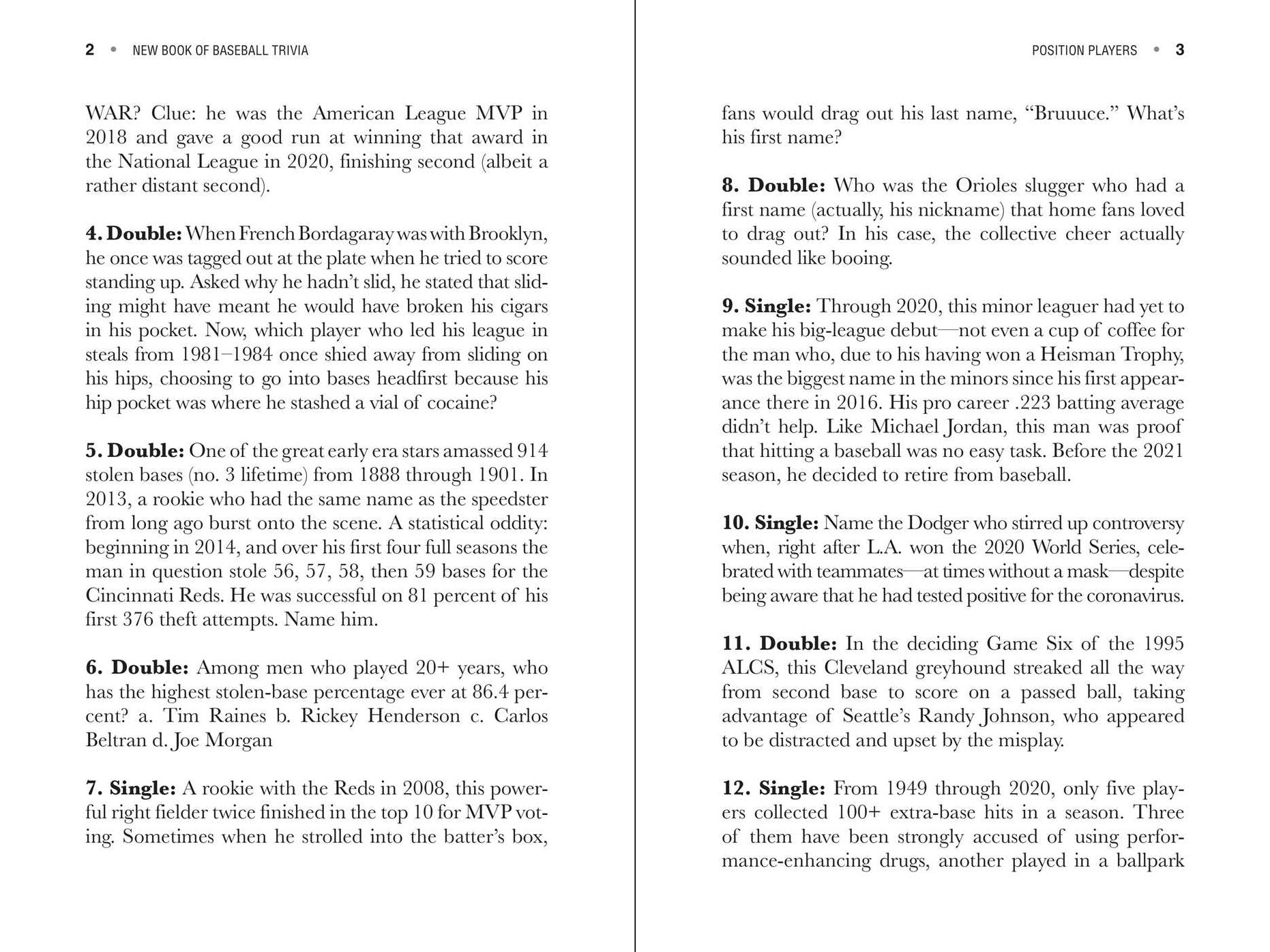 The New Book of Baseball Trivia: More than 500 Questions for Avid Fans