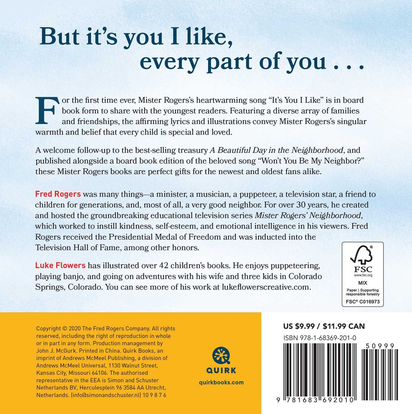It's You I Like: A Mister Rogers Poetry Book