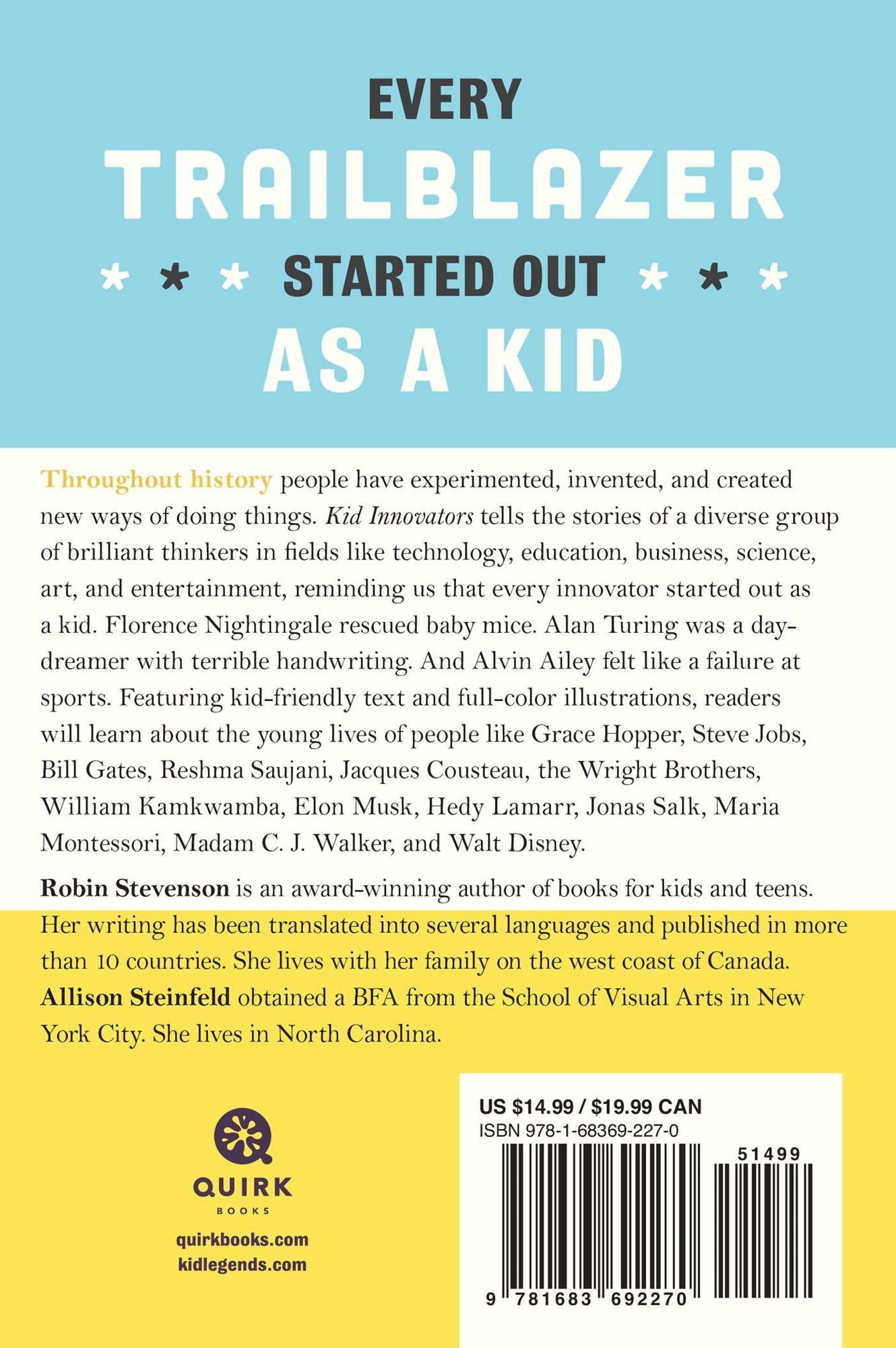 Kid Innovators: True Tales of Childhood from Inventors and Trailblazers