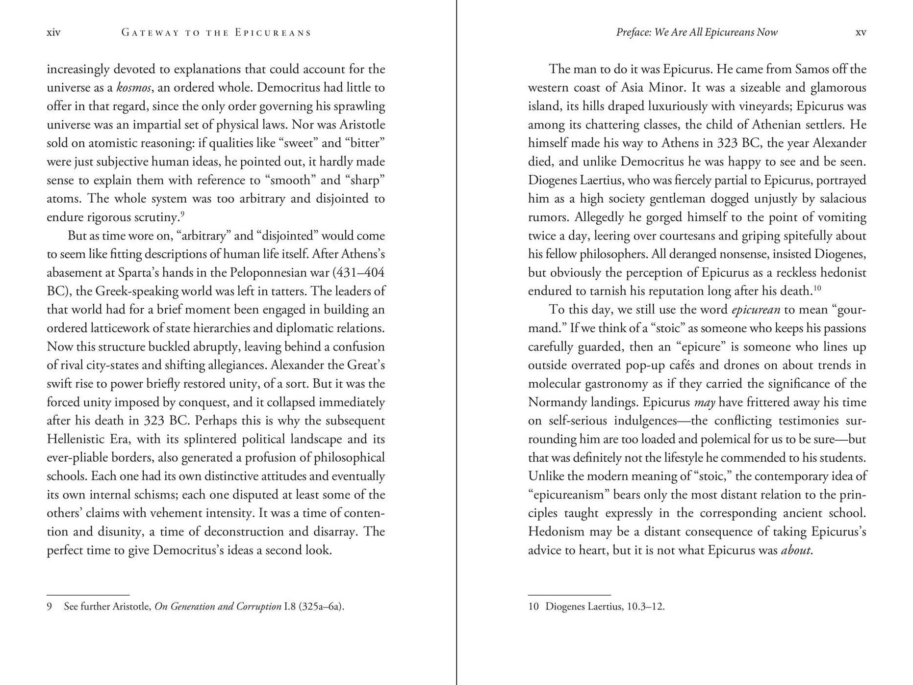 Gateway to the Epicureans: Epicurus, Lucretius, and Their Modern Heirs