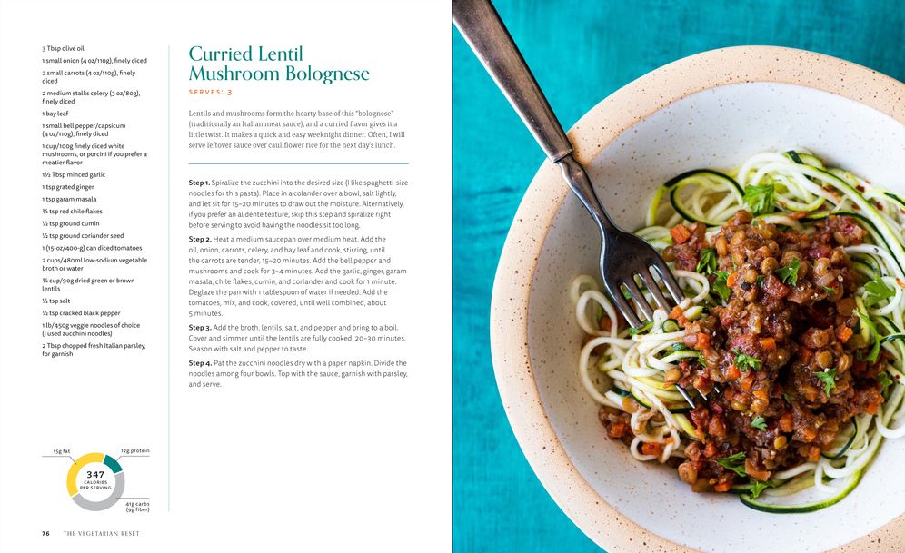 The Vegetarian Reset: 75 Low-Carb, Plant-Forward Recipes from Around the World