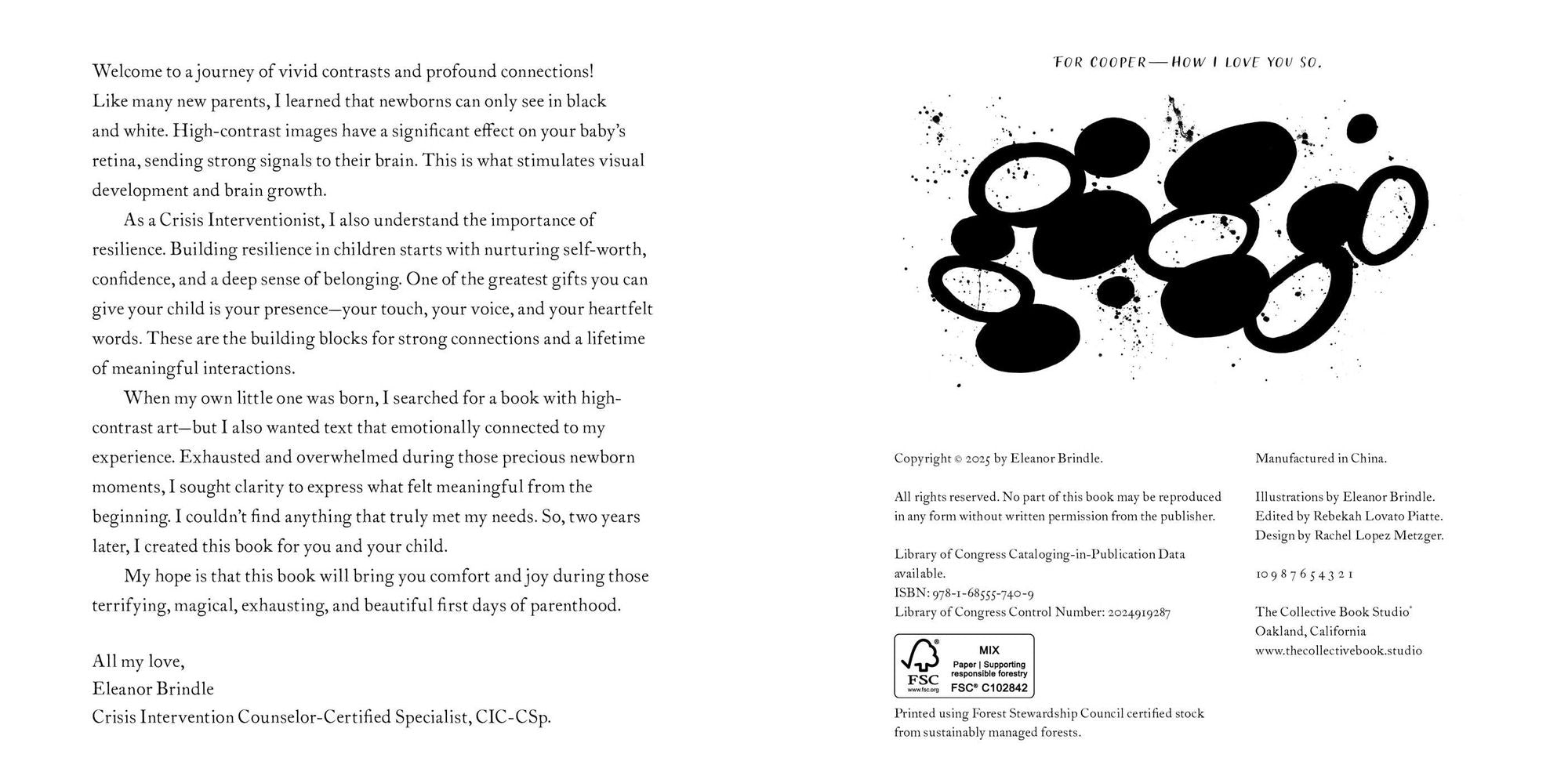 The First Days: A High-Contrast Book for Parents and Babies