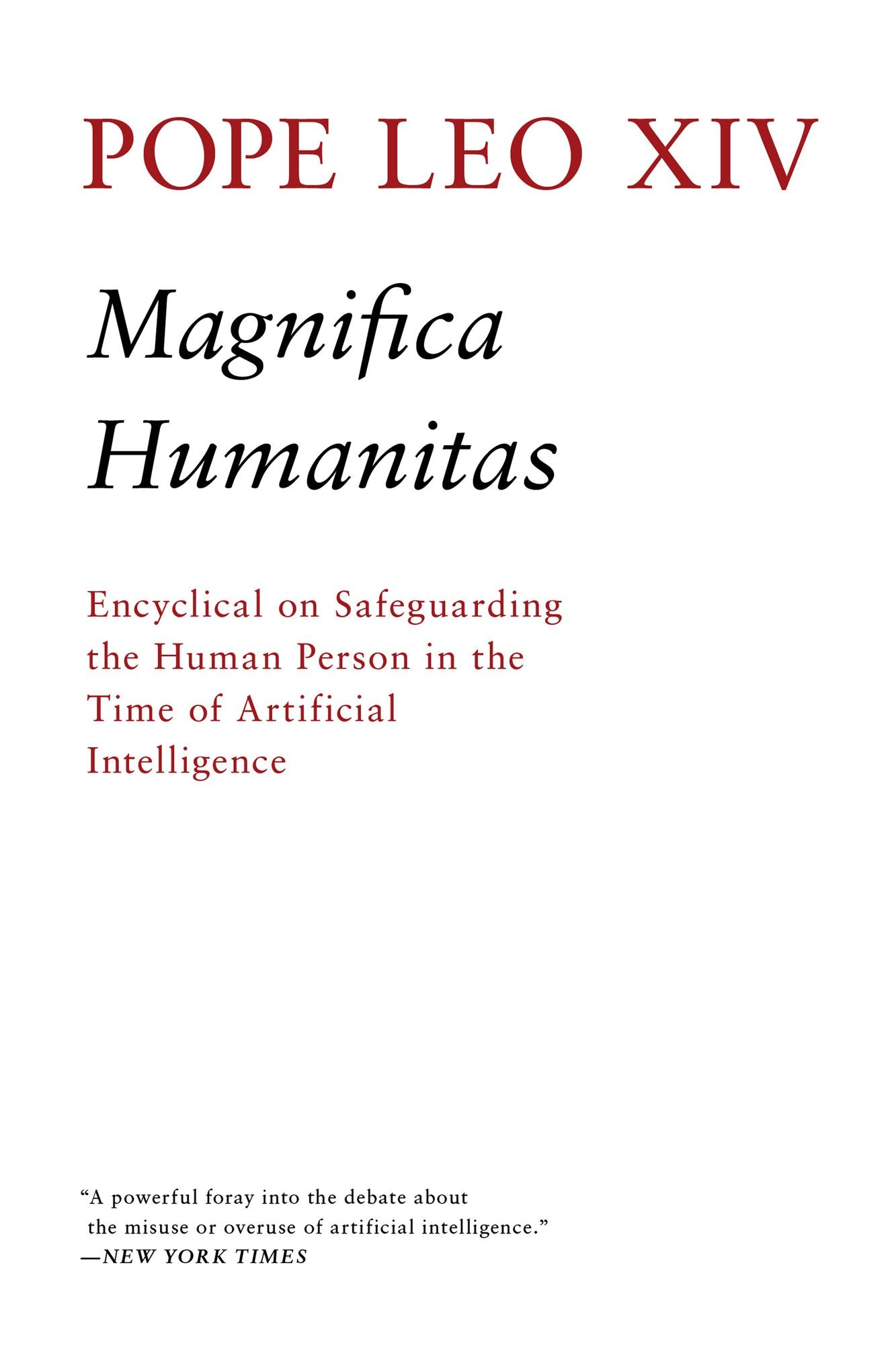 Magnifica Humanitas: Encyclical on Safeguarding the Human Person in the Time of Artificial Intelligence