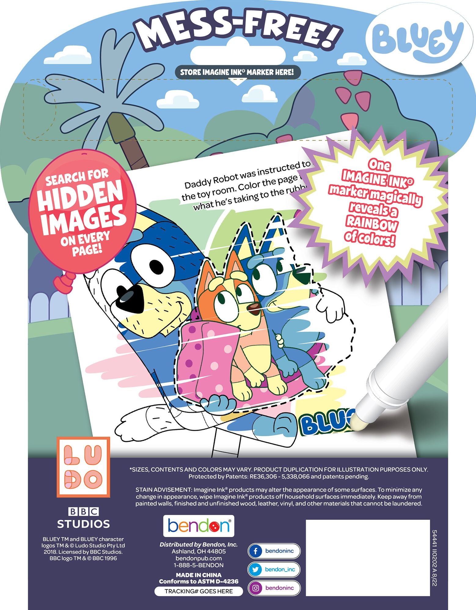 Bluey Imagine Ink Magic Ink Pictures Book