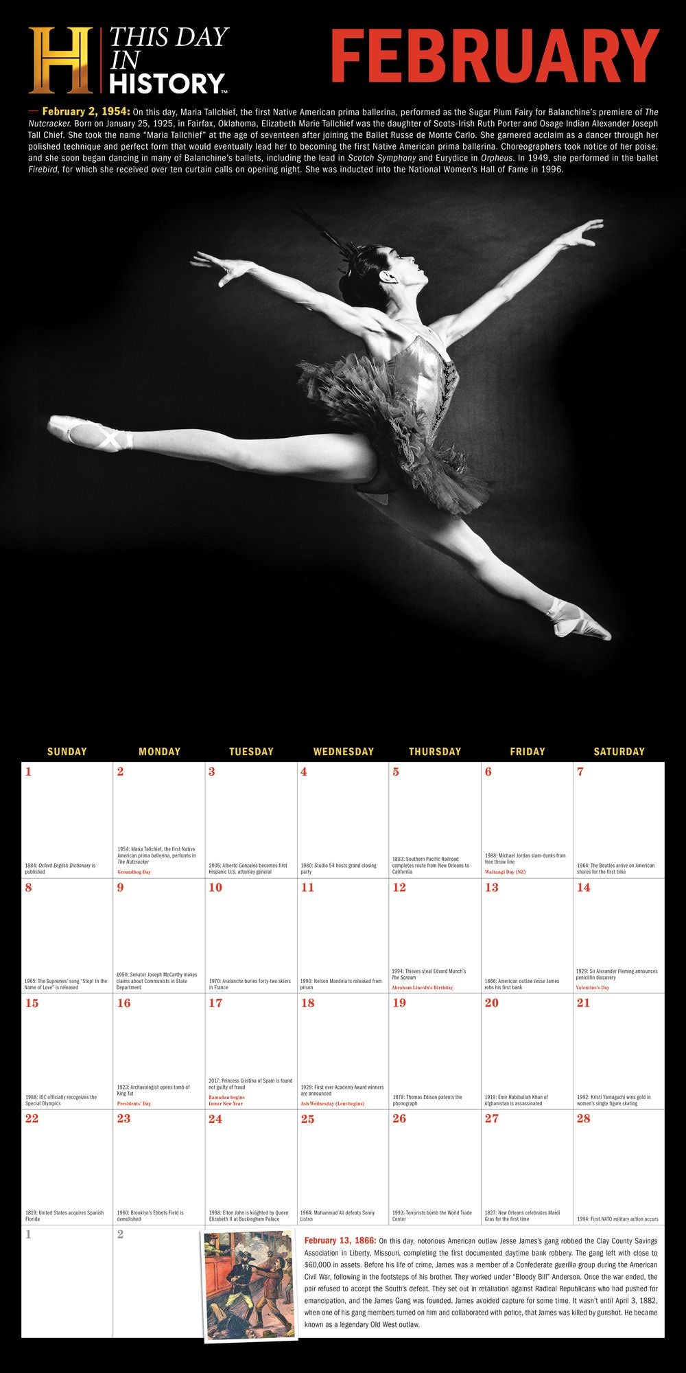 2026 History Channel This Day in History Wall Calendar