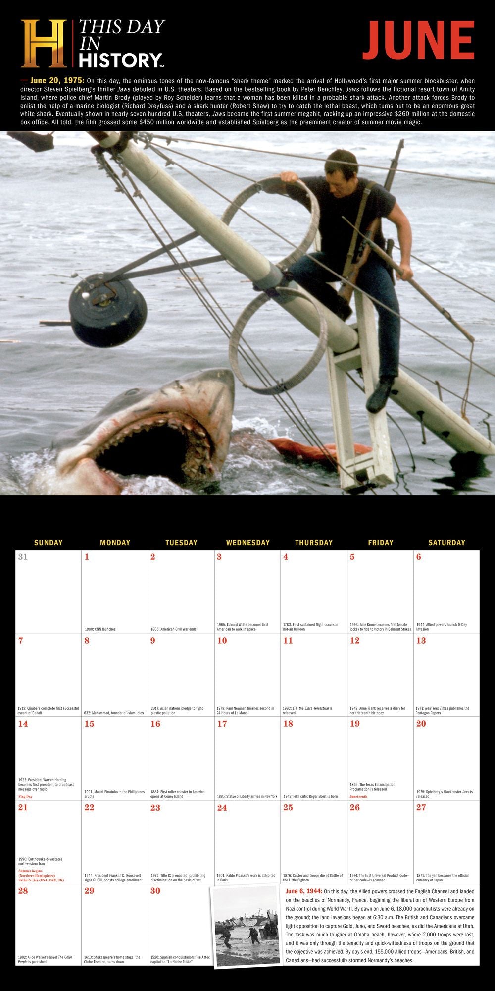 2026 History Channel This Day in History Wall Calendar