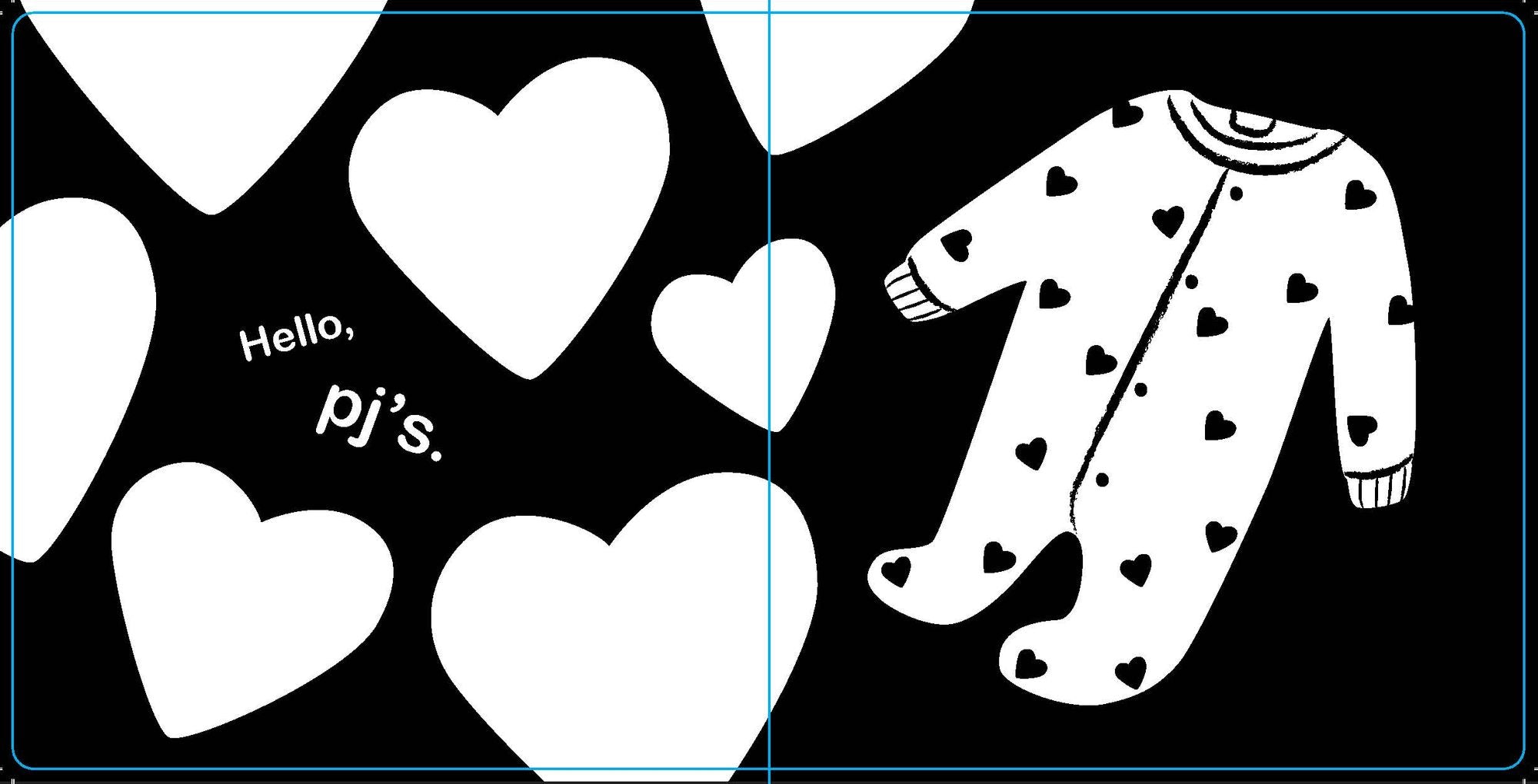 Hello, Bedtime: A Perfect High-Contrast Black-and-White Board Book for a Baby Shower Gift to Newborns and Babies