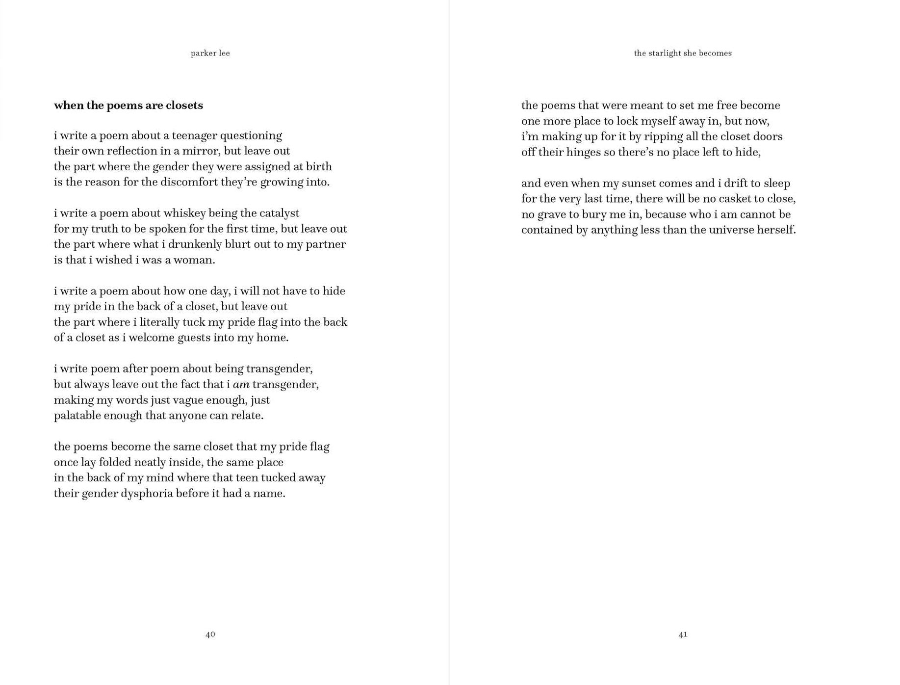 The Starlight She Becomes: Poems