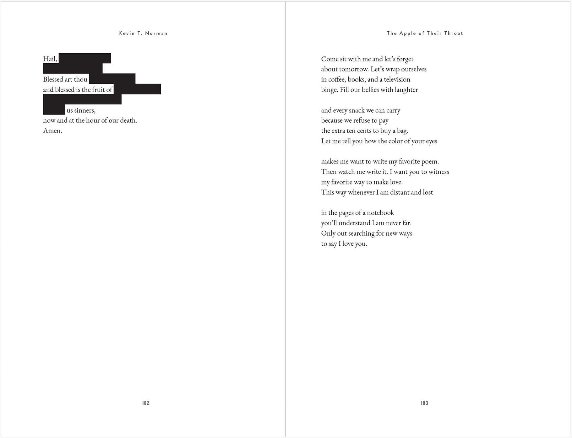The Apple of Their Throat: Poems