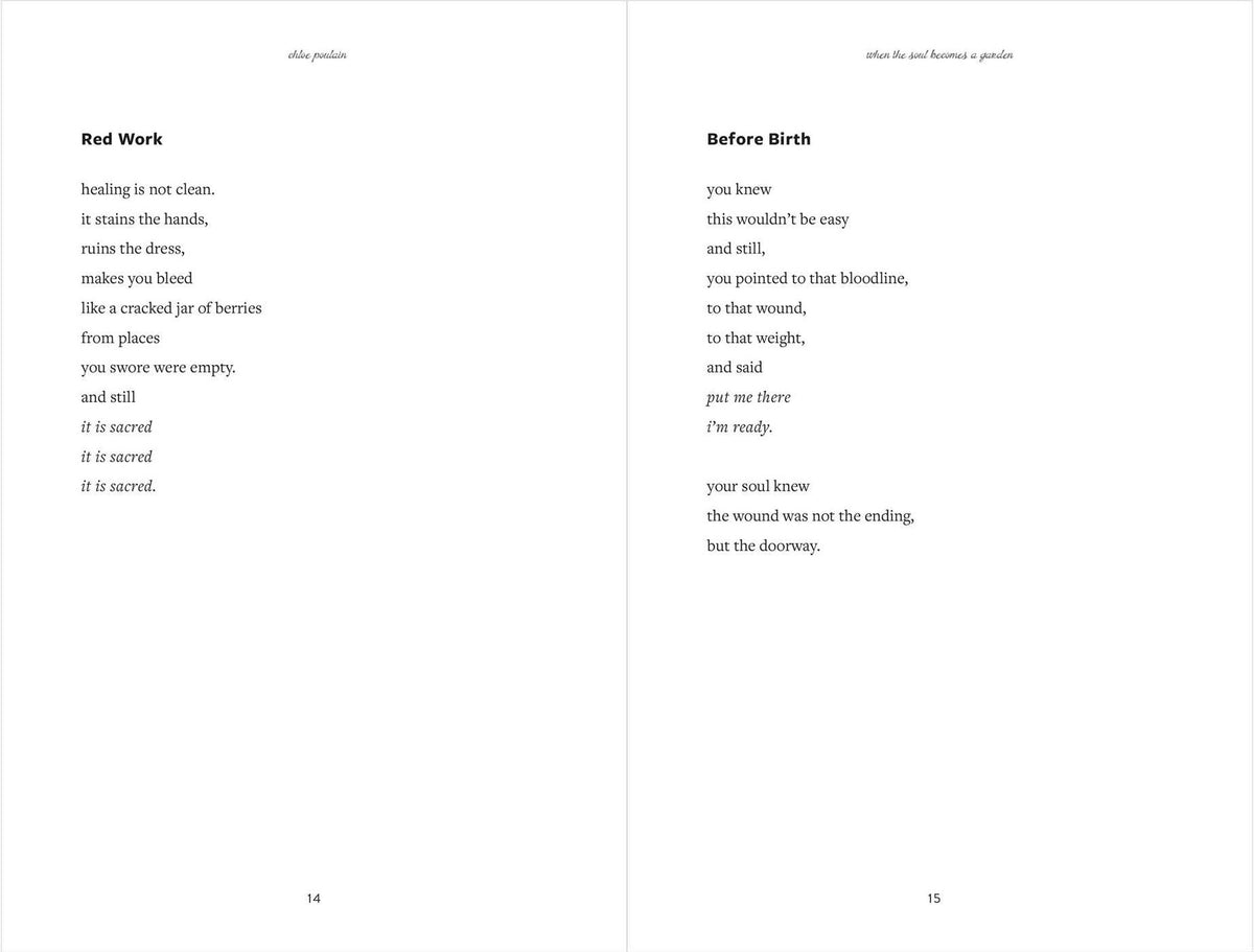 When the Soul Becomes a Garden: Poems and Intuitive Healing