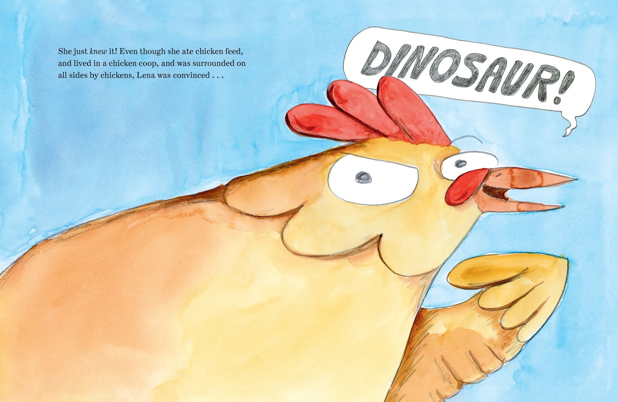 Lena the Chicken (But Really a Dinosaur!)