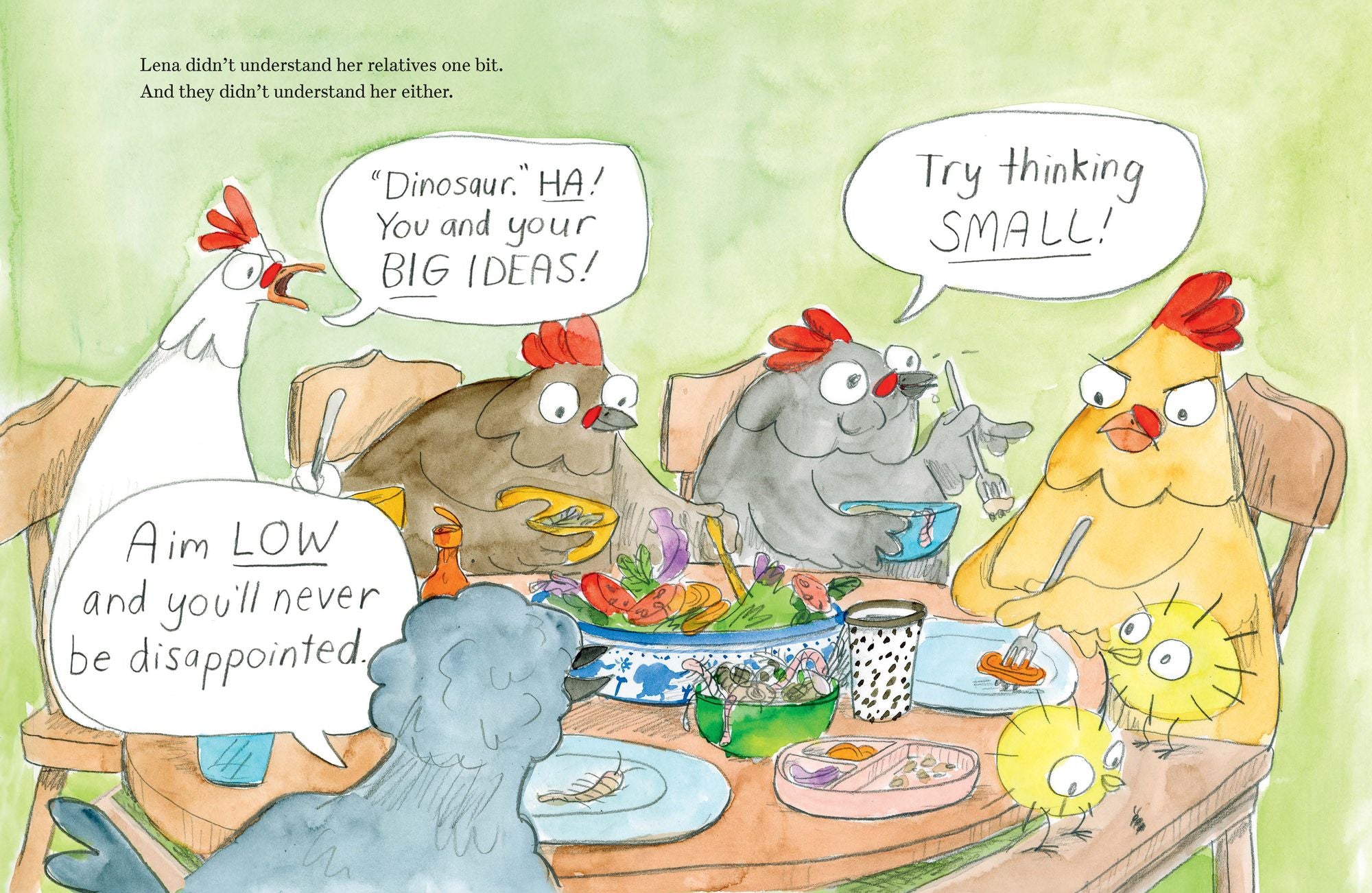 Lena the Chicken (But Really a Dinosaur!)