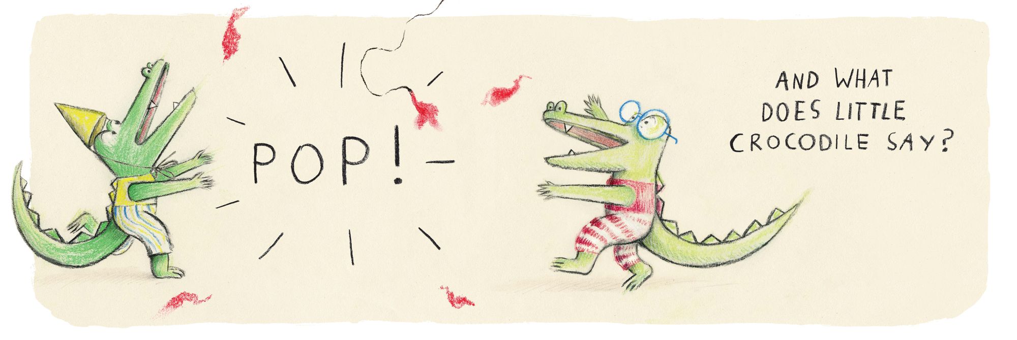 What Does Little Crocodile Say At the Birthday Party?