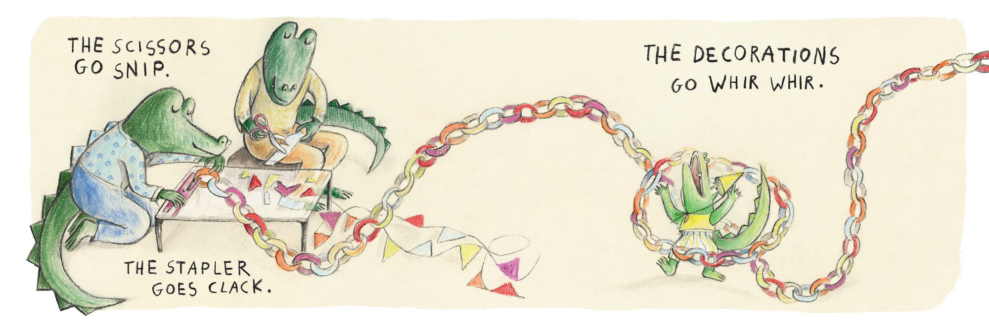 What Does Little Crocodile Say At the Birthday Party?
