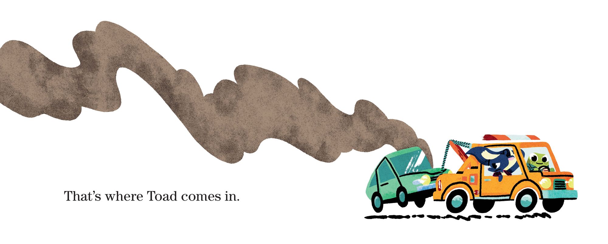 Towed by Toad