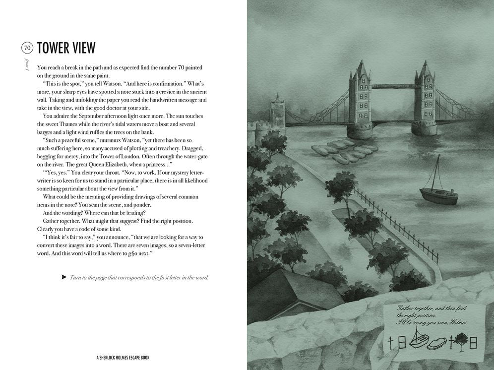 Sherlock Holmes Escape Book: Adventure of the Tower of London: Solve the Puzzles to Escape the Pages