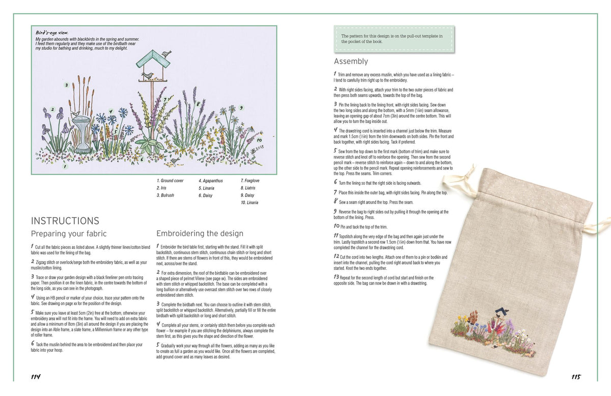 Embroidered Country Gardens: Create beautiful hand-stitched floral designs inspired by nature