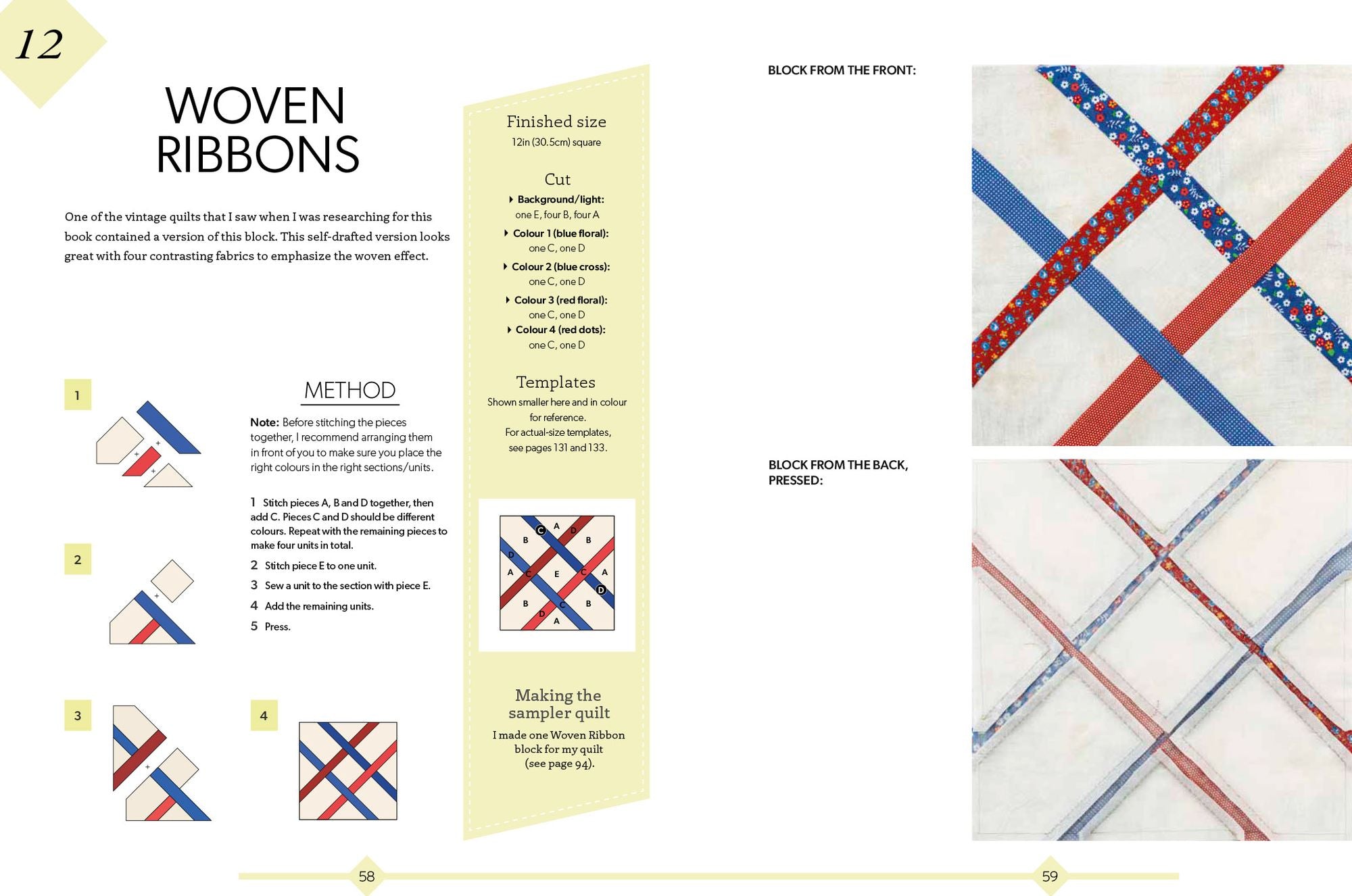 Hand-Stitched Quilts: Choose from 27 block designs and hand-piece your own unique quilts