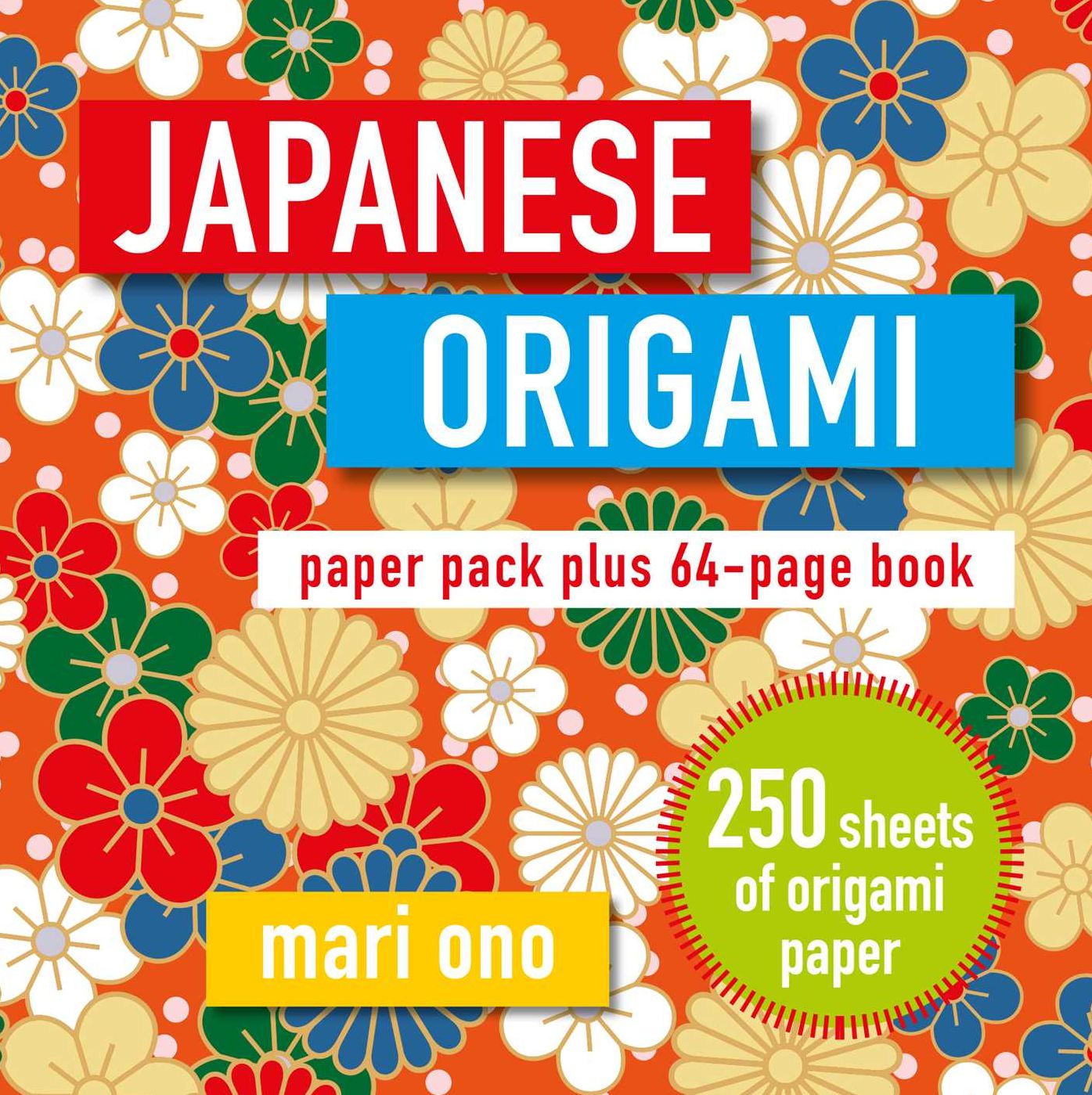 Japanese Origami: Paper block plus 64-page book