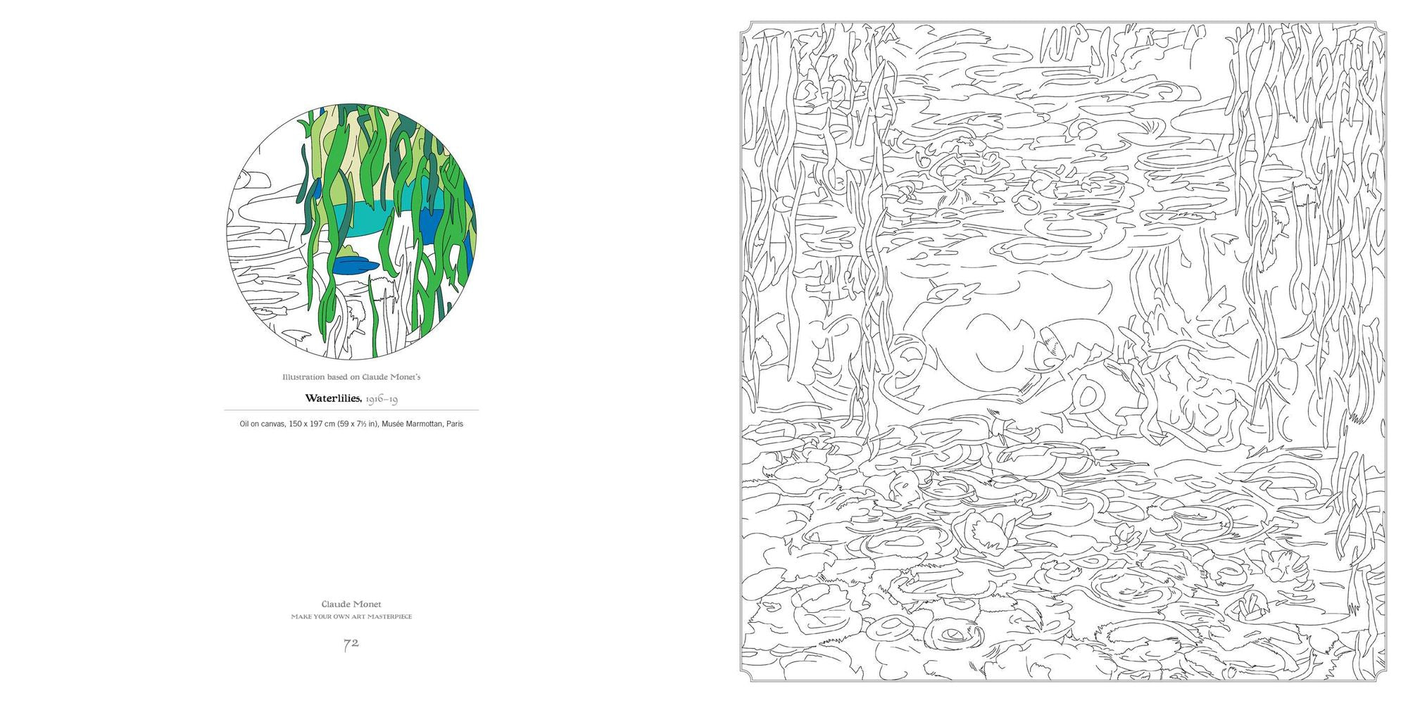 Claude Monet (Art Colouring Book): Make Your Own Art Masterpiece