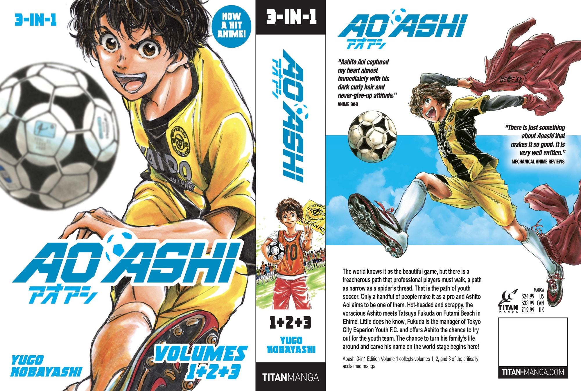 Aoashi (3-in-1 Edition) Volume 1 (Vol. 1,2,3)