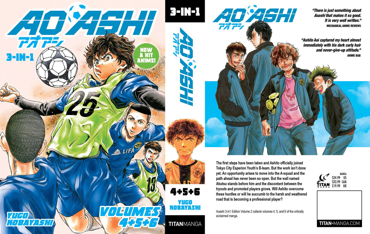 Aoashi (3-in-1 Edition) Volume 2 (Vol. 4,5,6)