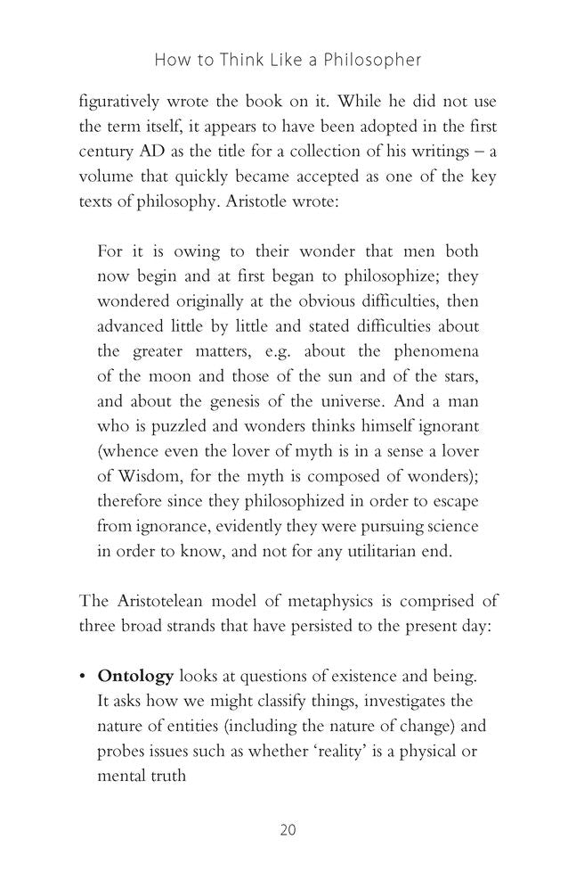 How to Think Like a Philosopher