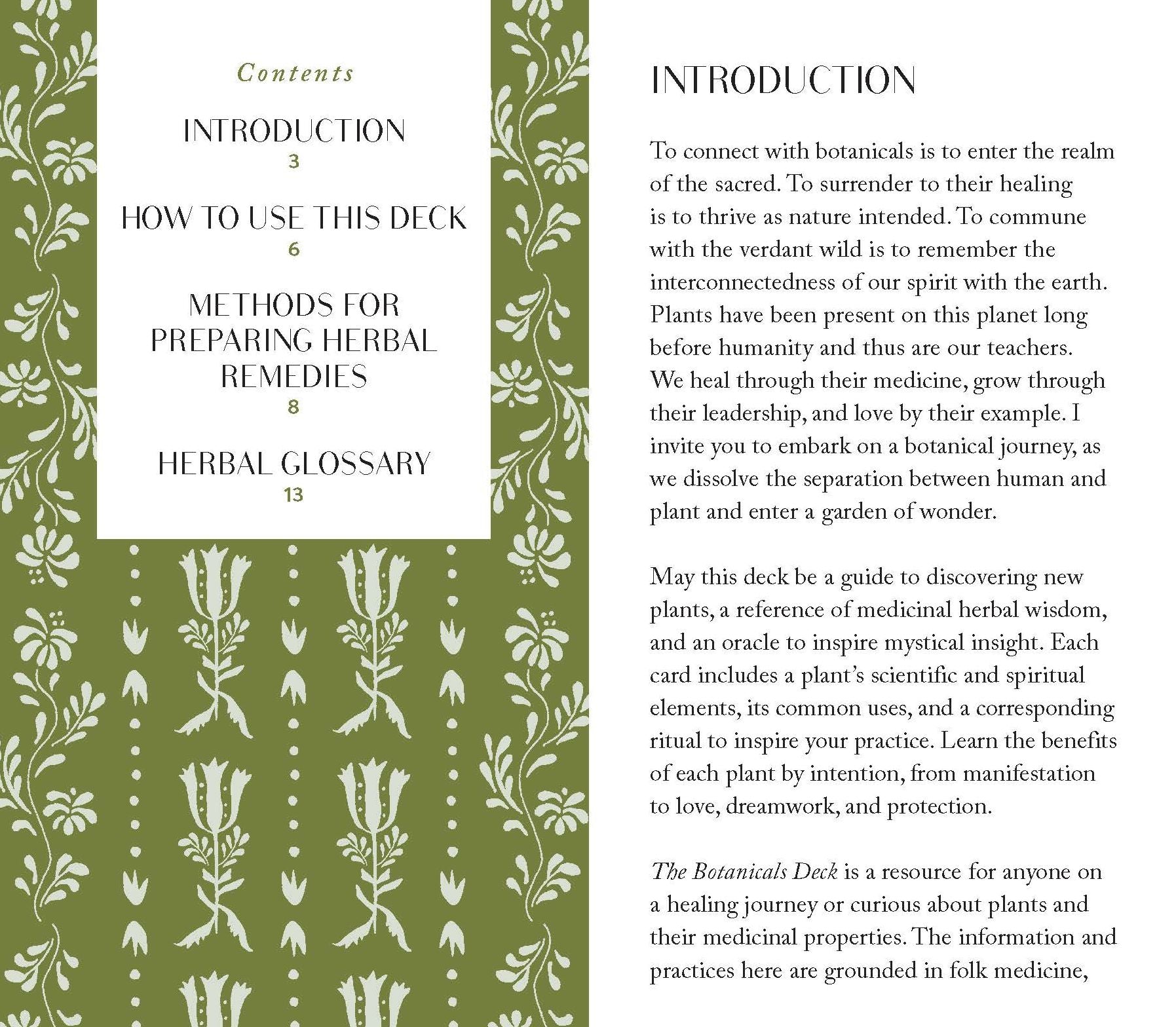 The Botanicals Deck: 70 Plants and Flowers to Enhance Your Life-Plus Herbal Recipes and Rituals