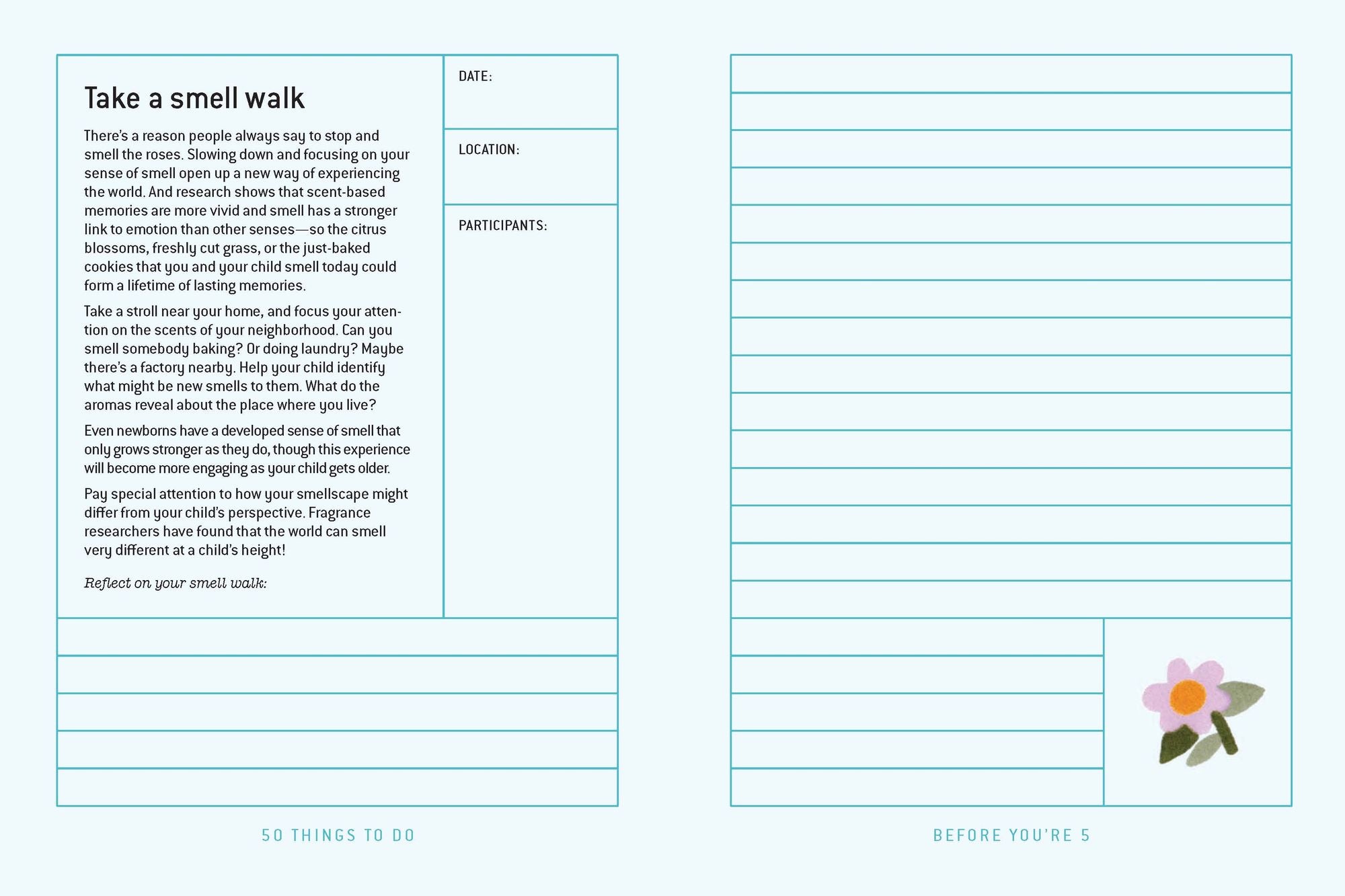 50 Things to Do Before You're 5 Journal: Must-Do Family Activities to Spark Fun, Connection, and Curiosity