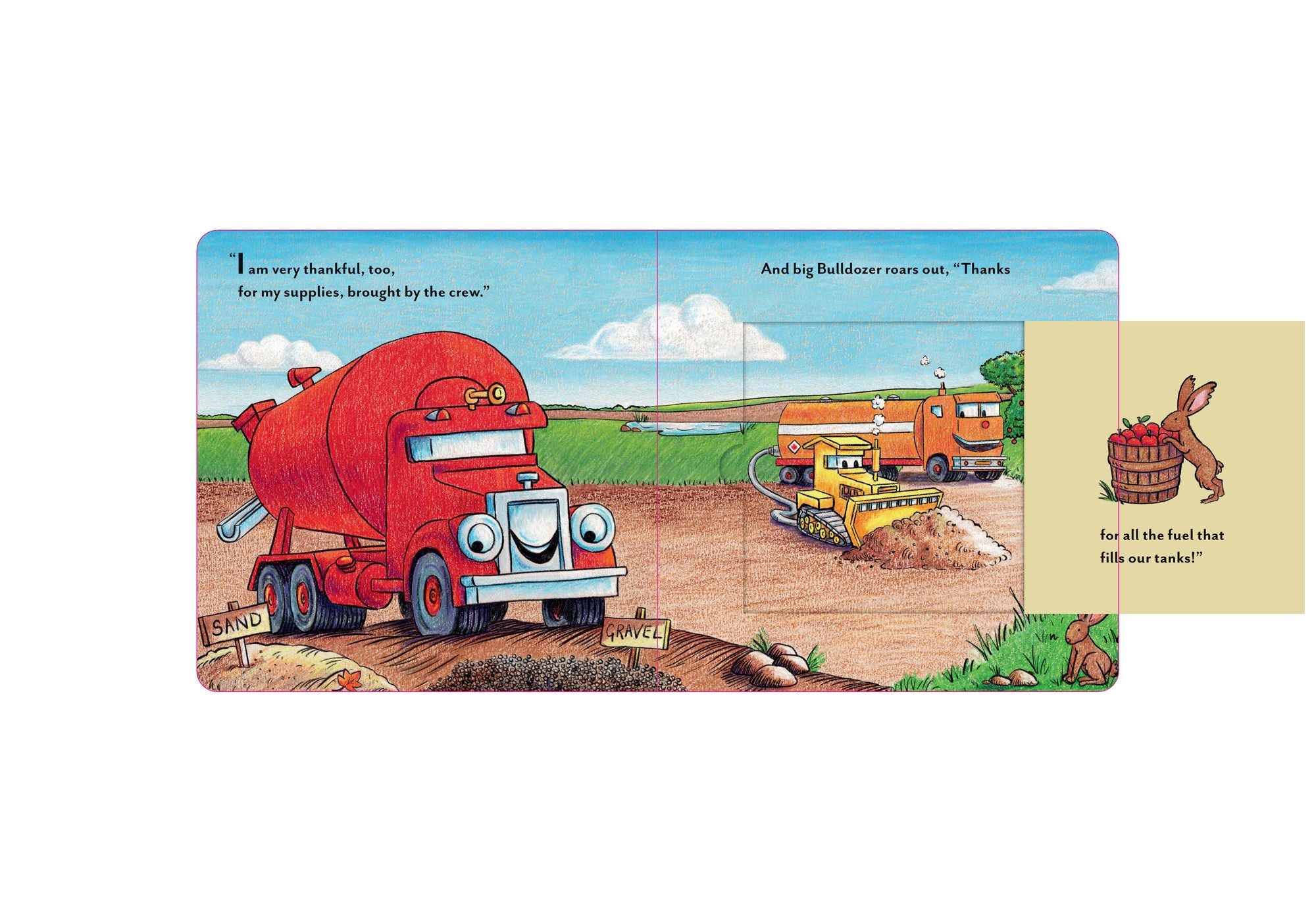 Construction Site A Thankful Night: A Thanksgiving Lift-the-Flap Book