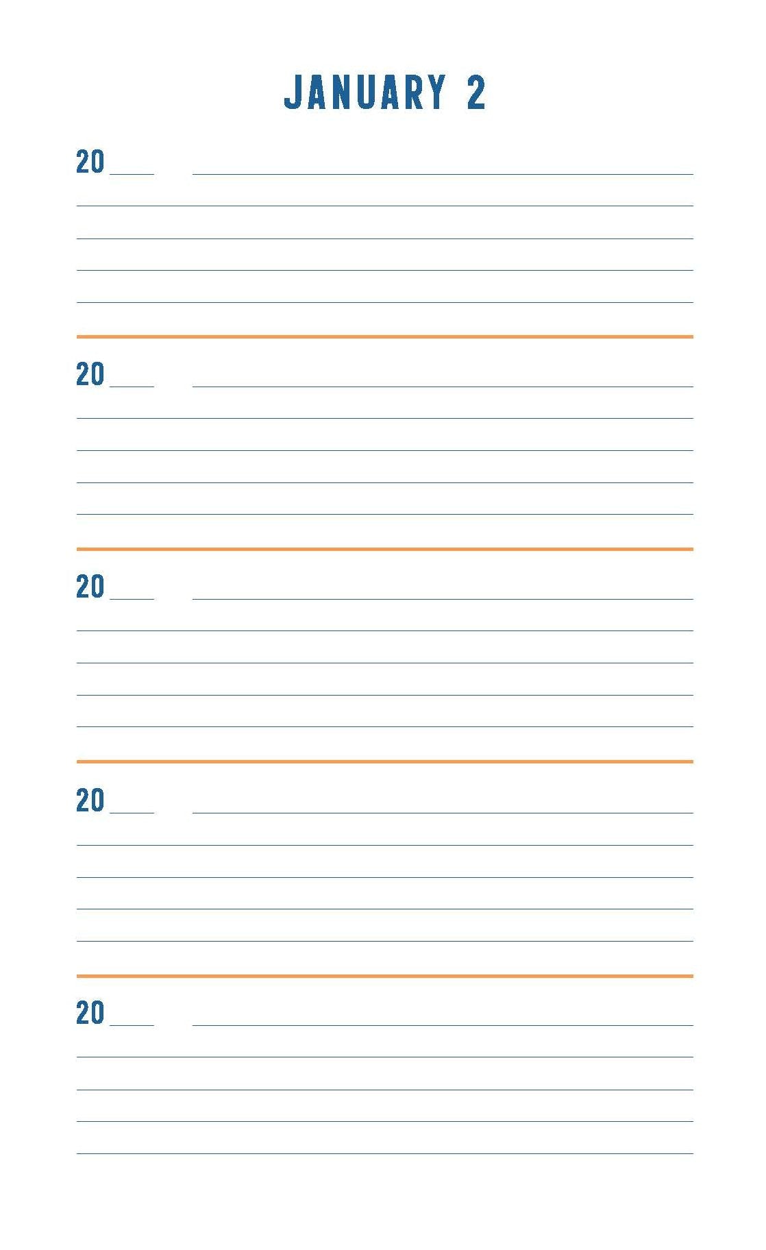 Pendleton One Line a Day: A Five-Year Memory Book