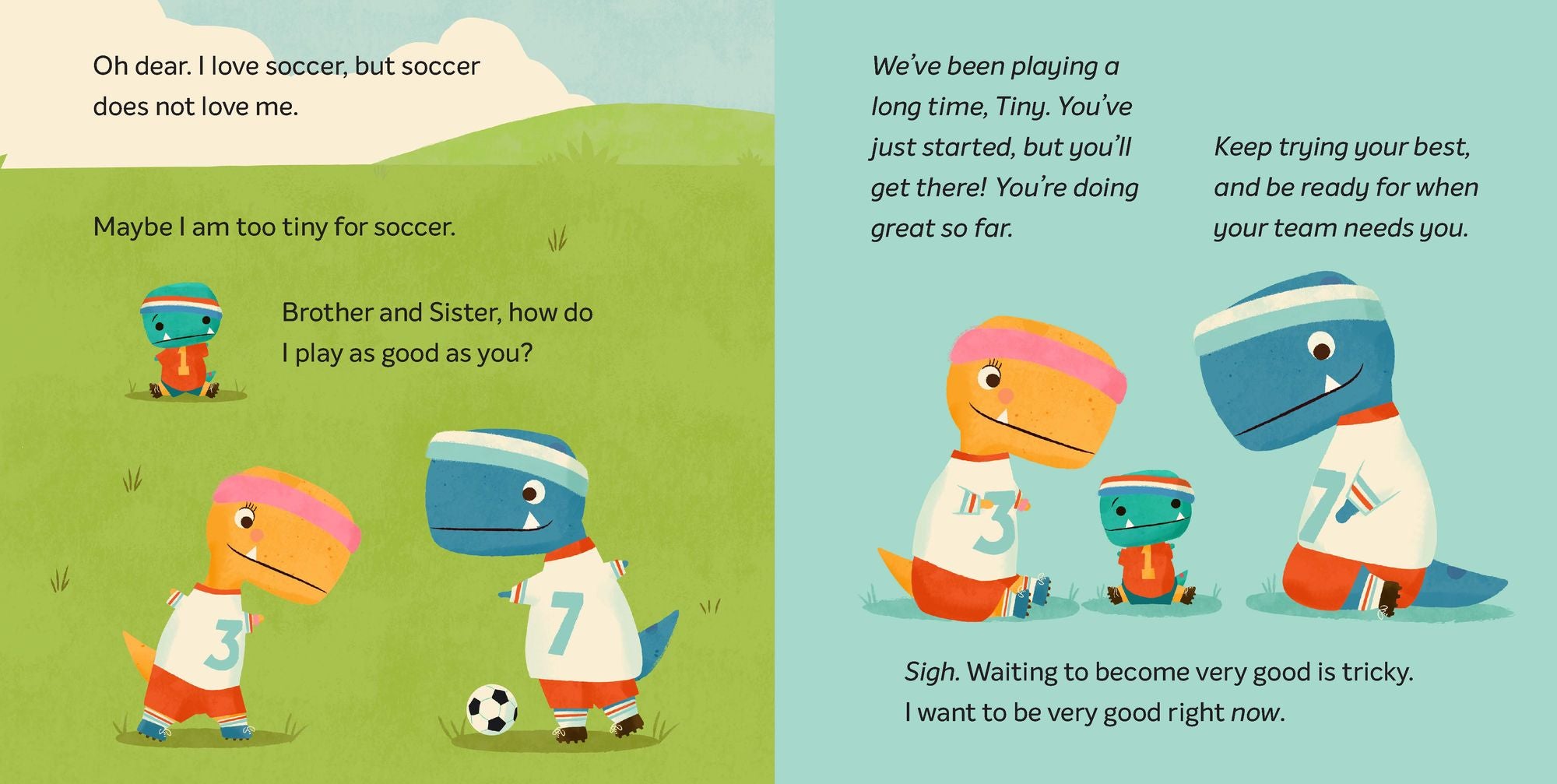 Tiny T. Rex Tries Soccer: A Tiny T. Rex Book-Includes Stickers Inside!