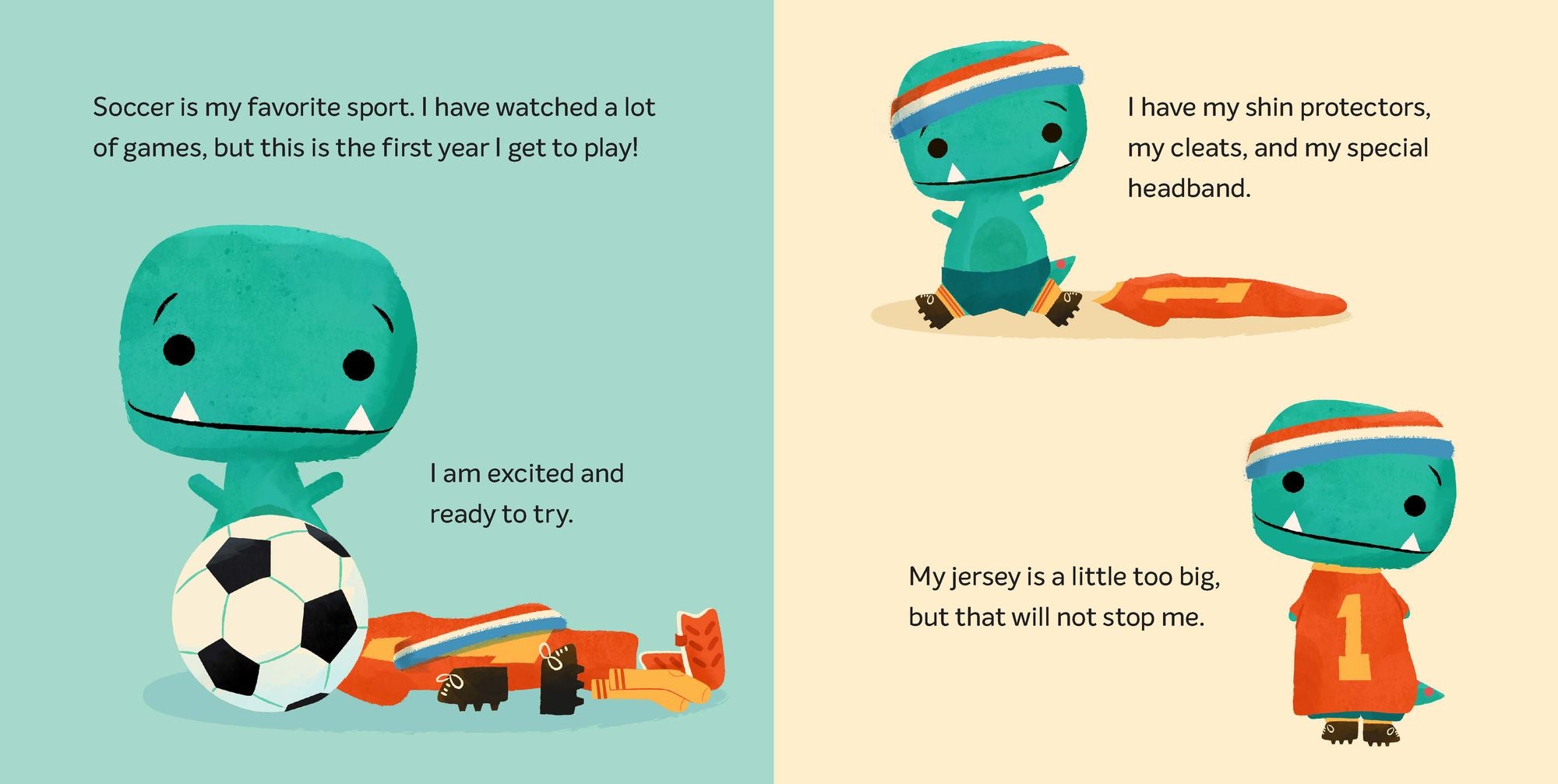Tiny T. Rex Tries Soccer: A Tiny T. Rex Book-Includes Stickers Inside!