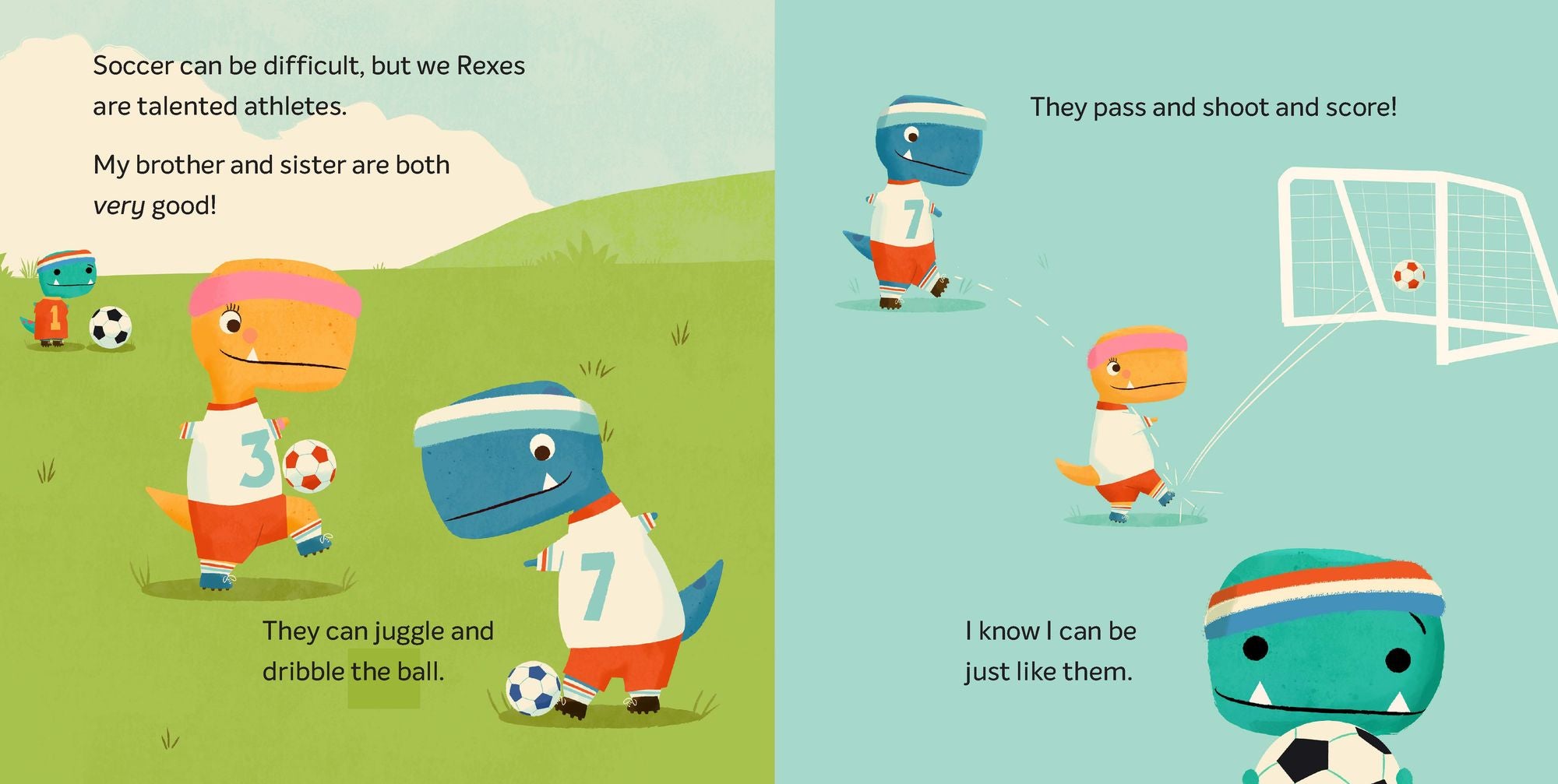 Tiny T. Rex Tries Soccer: A Tiny T. Rex Book-Includes Stickers Inside!