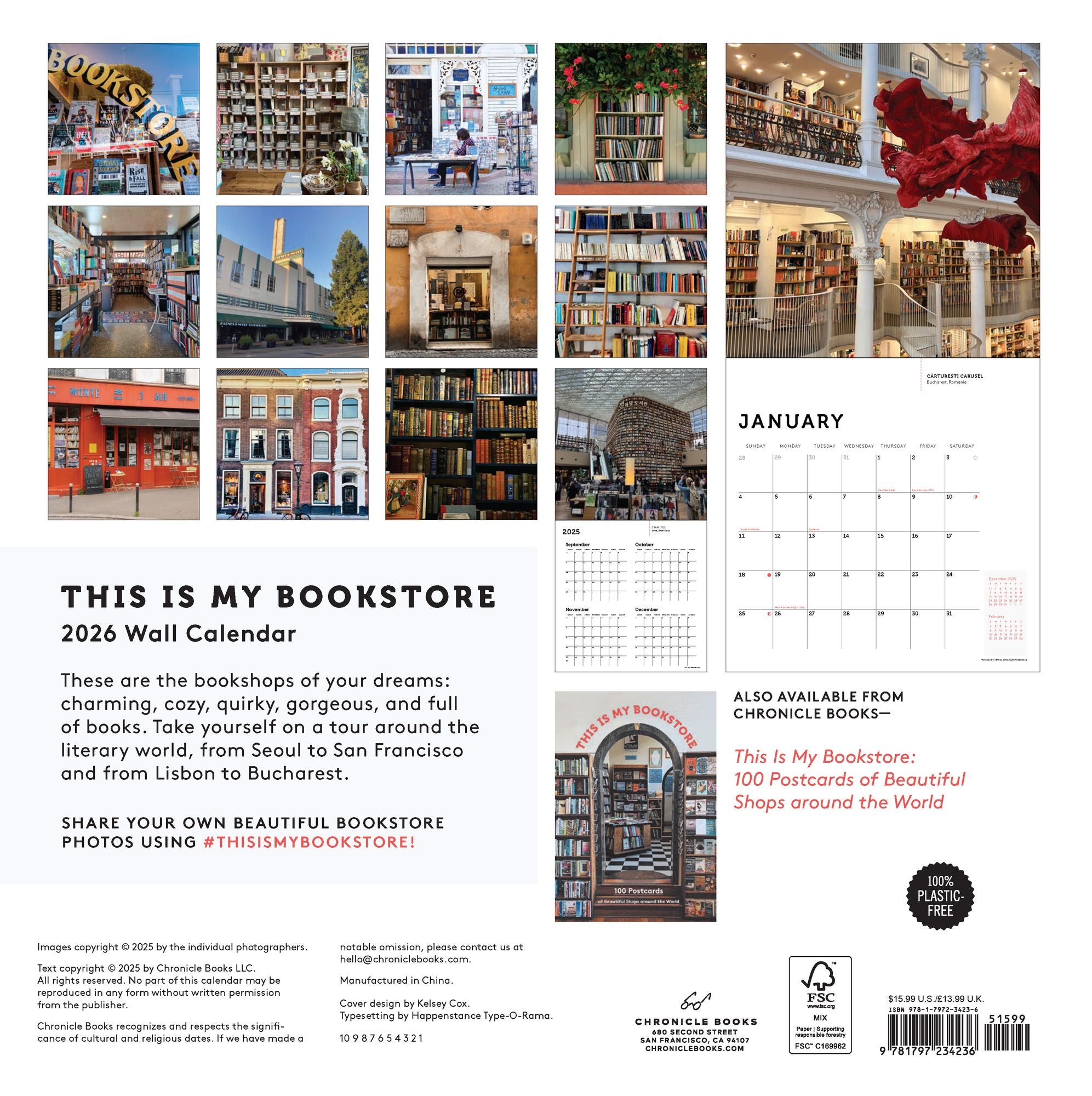 2026 This Is My Bookstore Wall Calendar