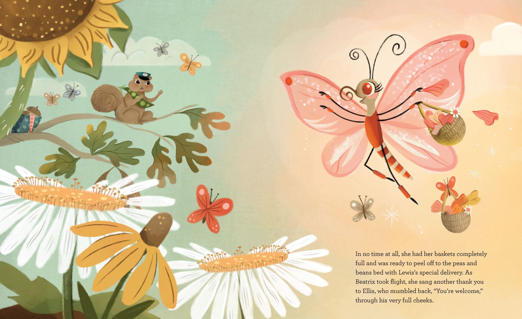 Beatrix Butterfly Wings It for Once