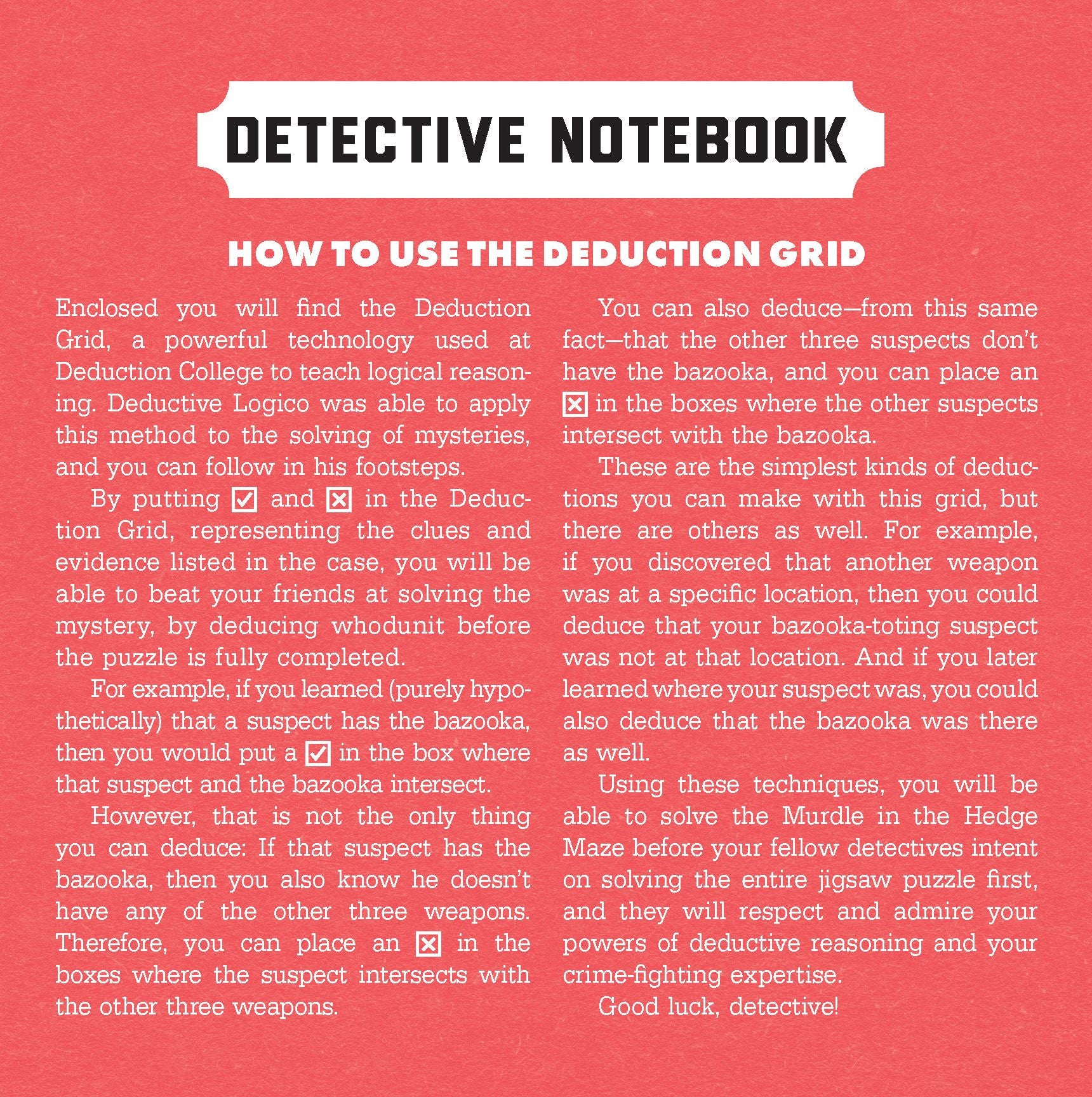 Murdle in the Hedge Maze 500-Piece Jigsaw Puzzle