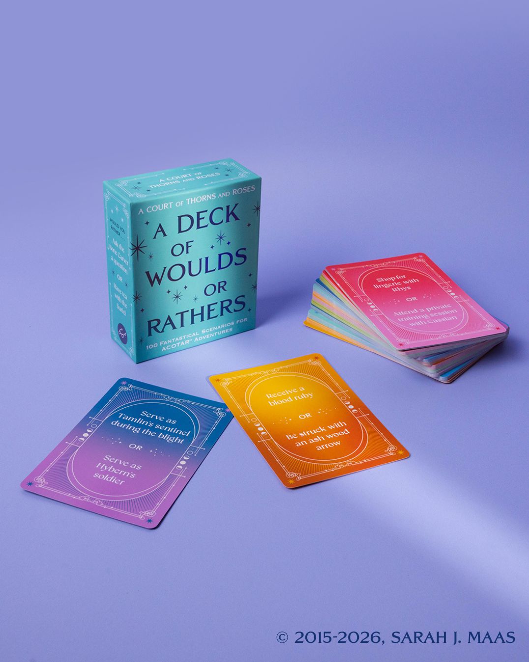 A Court of Thorns and Roses Official Deck: A Deck of Woulds or Rathers: 100 Fantastical Scenarios for ACOTAR Adventures--from the ACOTAR Collection